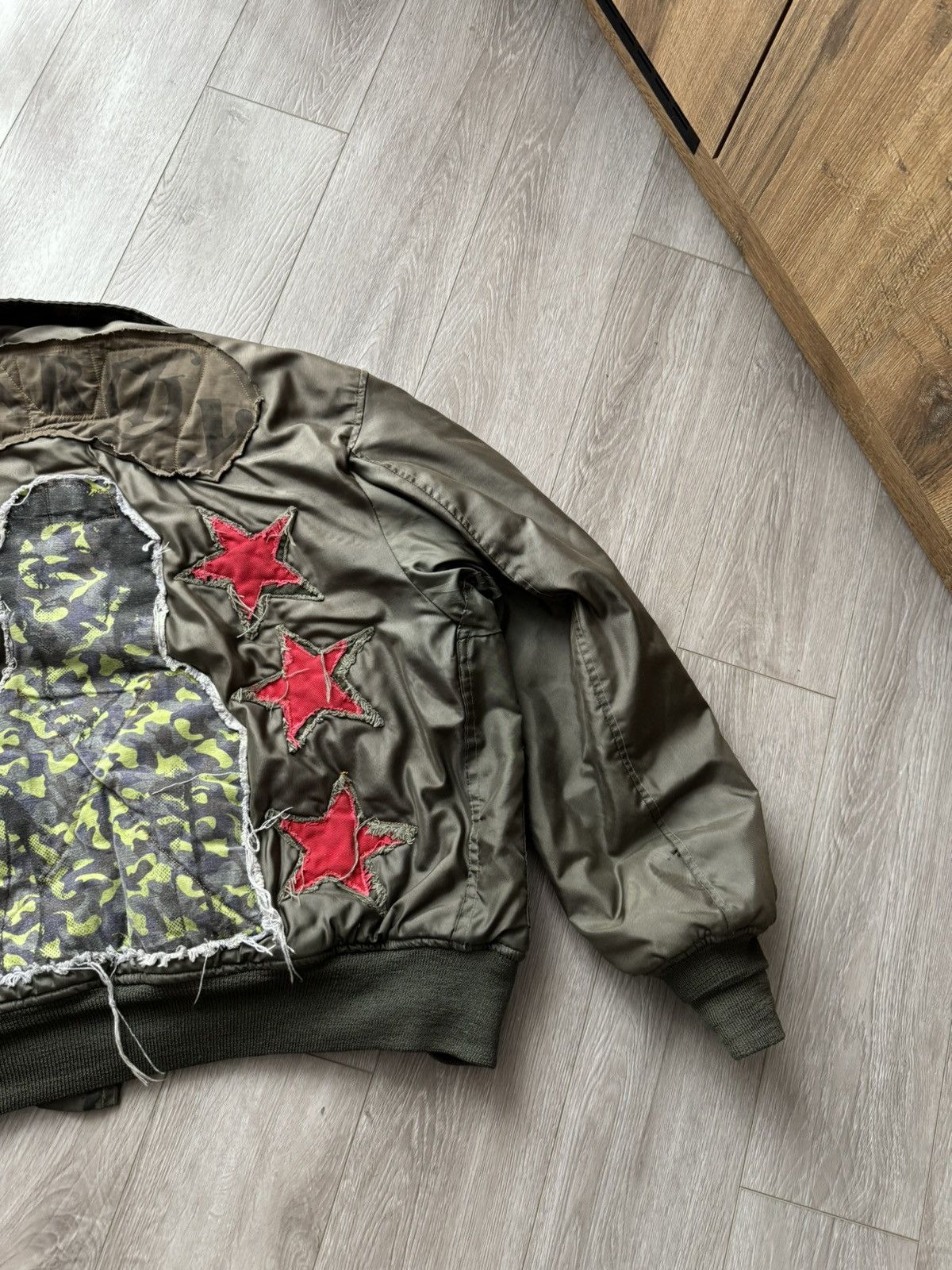 Japanese Brand Limited Edition Keanan Duffty Anarhy PatchWork Bomber Jacket Size US XL / EU 56 / 4 - 4 Thumbnail
