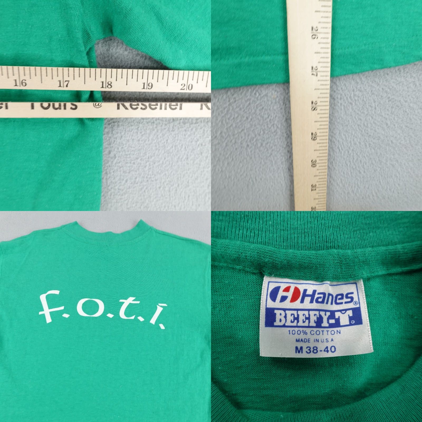 Hanes VINTAGE Hanes Friends of the Irish T Shirt Men’s Medium Green 1980s St Patrick’s Day Crew Neck Short Sleeve Graphic Print 80s Mens Shirt Size US M / EU 48-50 / 2 - 8 Thumbnail