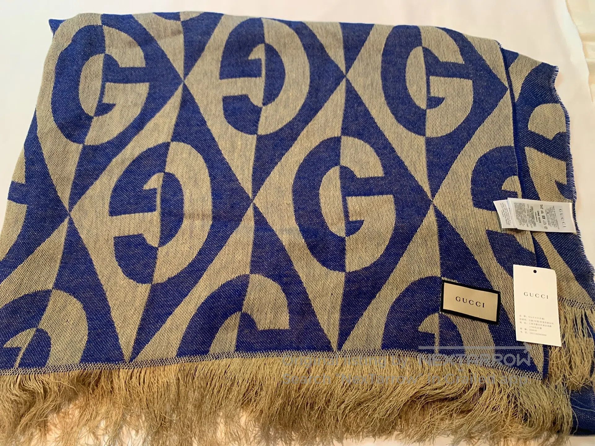 Gucci Guicci Embroidered blanket blanket| Size ONE SIZE - 1 Thumbnail