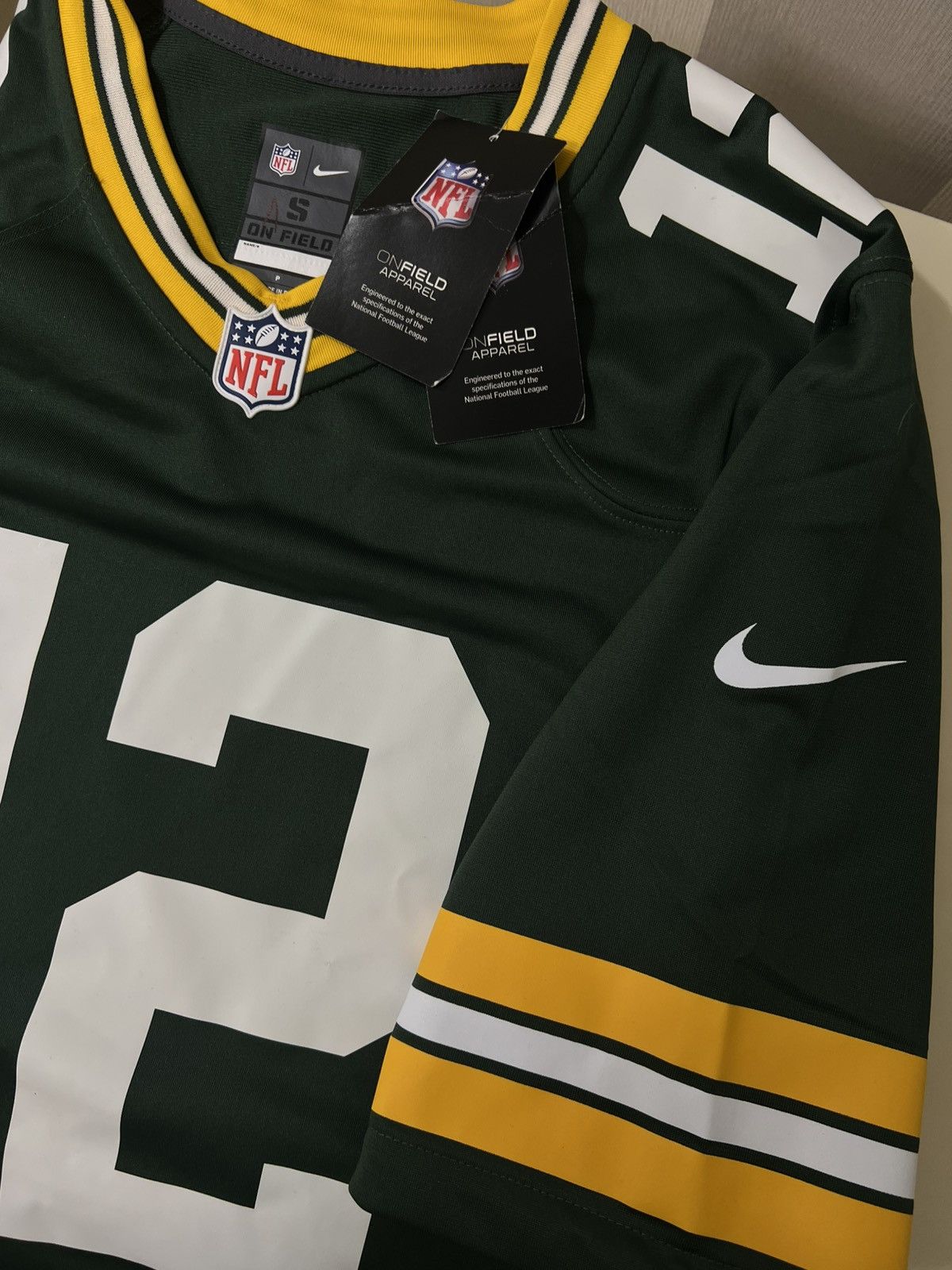 Nike NFL Green Bay Packers 12 Rodgers Mens Game Jersey