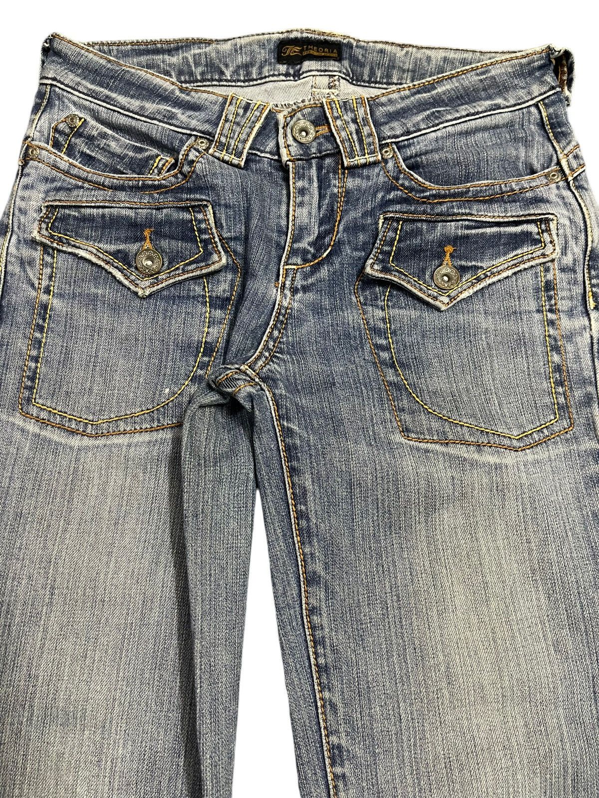 If Six Was Nine Vintage Japanese Brand Bleached Distressed Flare Jeans Size 28" / US 6 / IT 42 - 4 Thumbnail