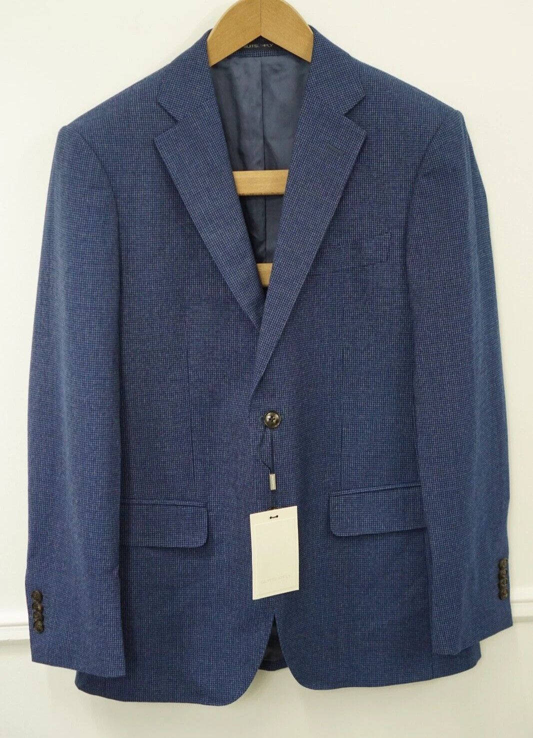 Men Suitsupply Blazer Napoli Pure Wool S110 Reda Blue US36