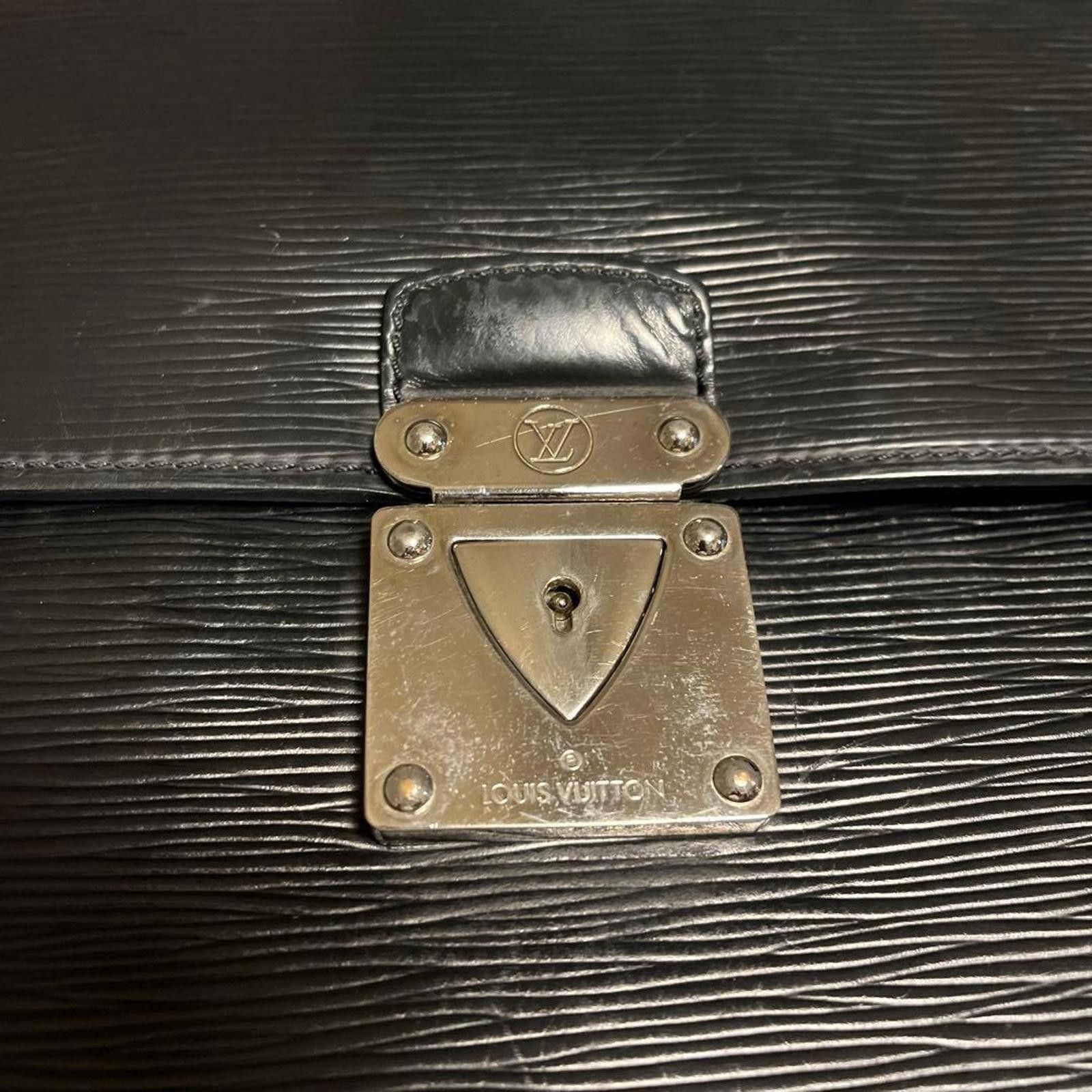 Louis Vuitton Louis Vuitton - Epi Leather Briefcase Black Size ONE SIZE - 9 Thumbnail