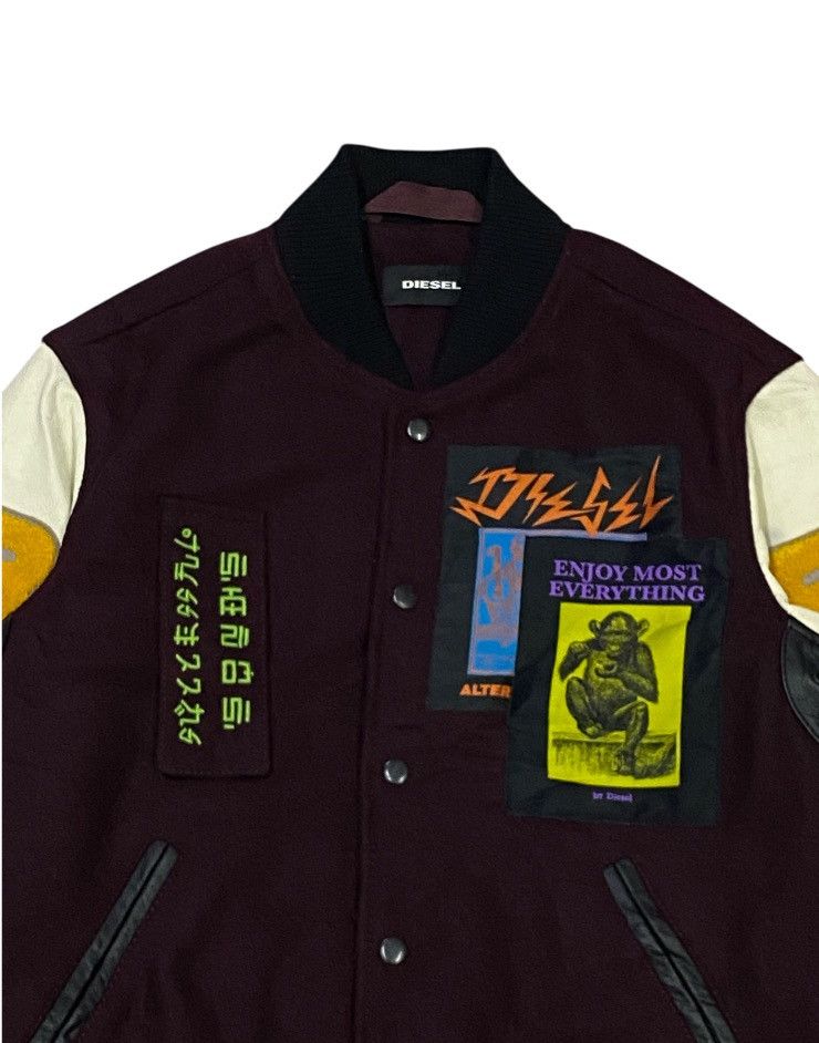 Diesel Diesel 2018AW Varsity Bomber Jacket Size US S / EU 44-46 / 1 - 9 Thumbnail