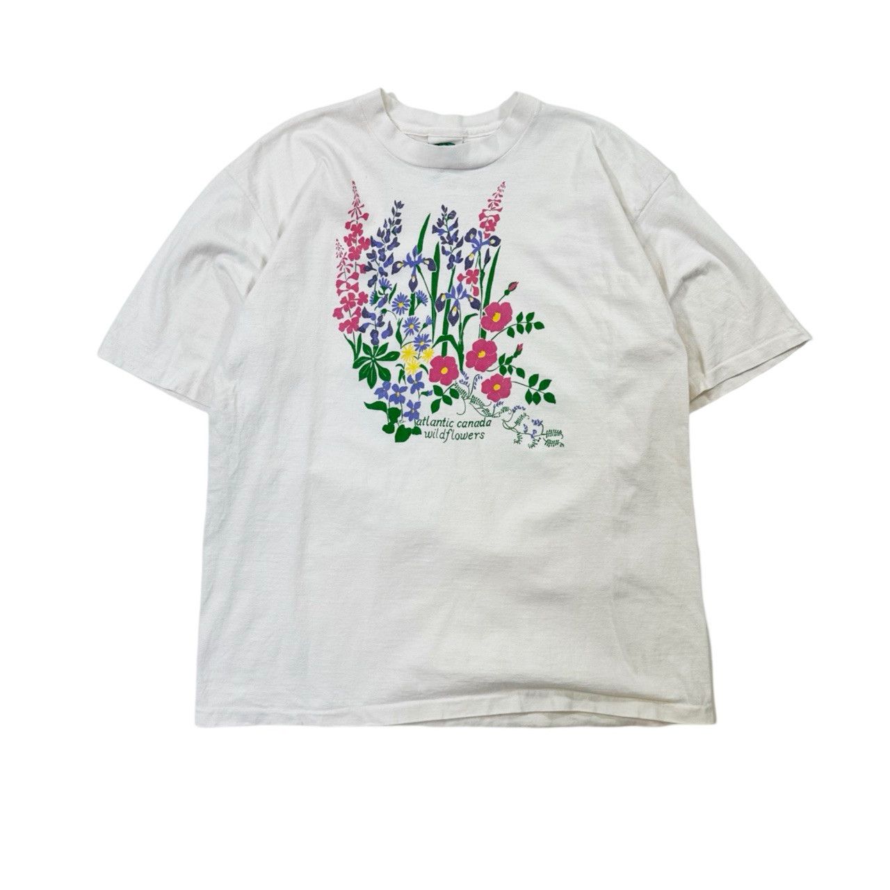 Vintage Vintazge 90s Single Stitch Atlantic Canada Wildflowers Size US L / EU 52-54 / 3 - 1 Thumbnail