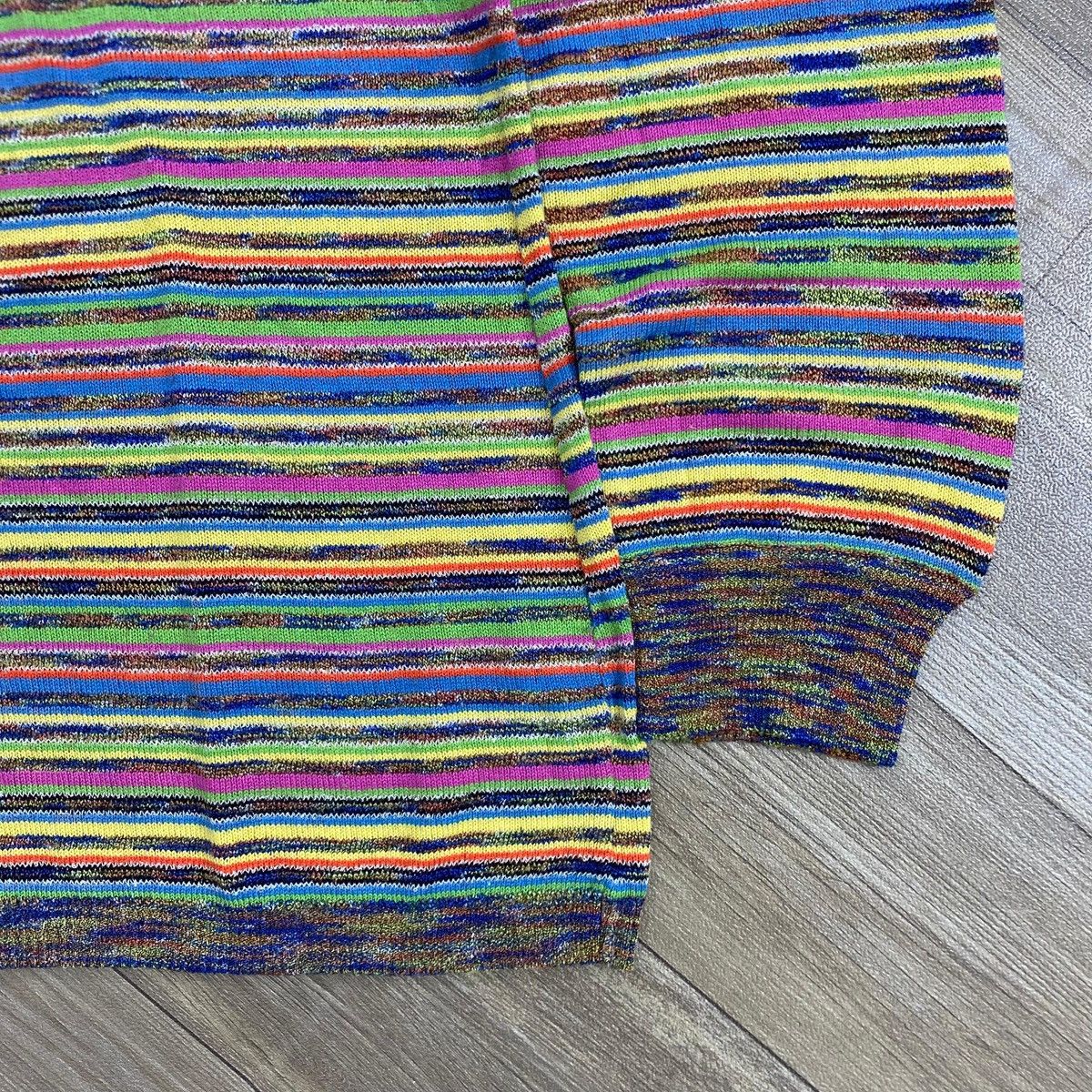 Missoni 1990s Missoni Sport Italy Striped Knitwear Longsleeve Size US L / EU 52-54 / 3 - 6 Thumbnail