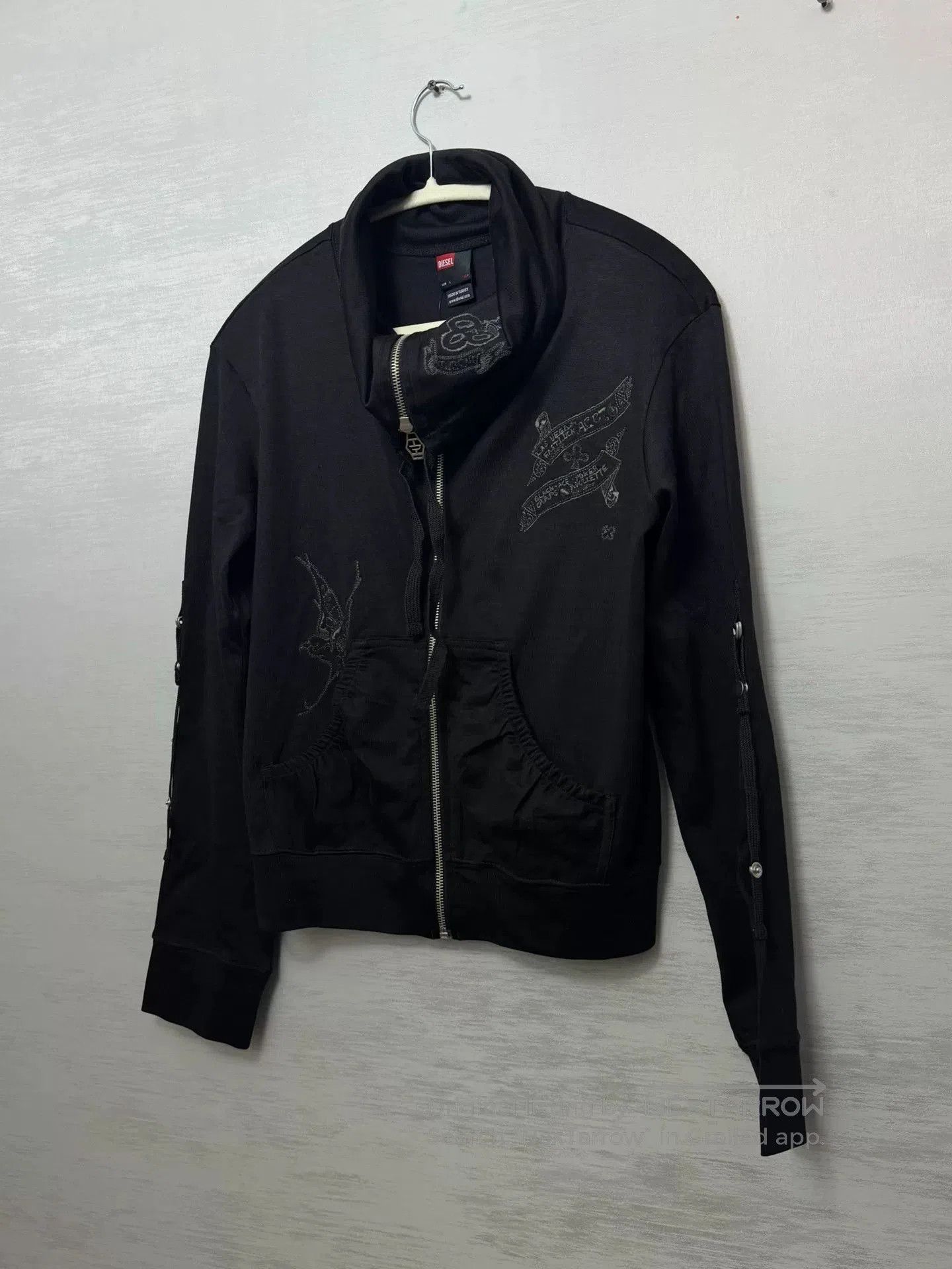 Diesel Diesel Butterfly Embroidery Casual Jacket. Size L / US 10 / IT 46 - 1 Thumbnail