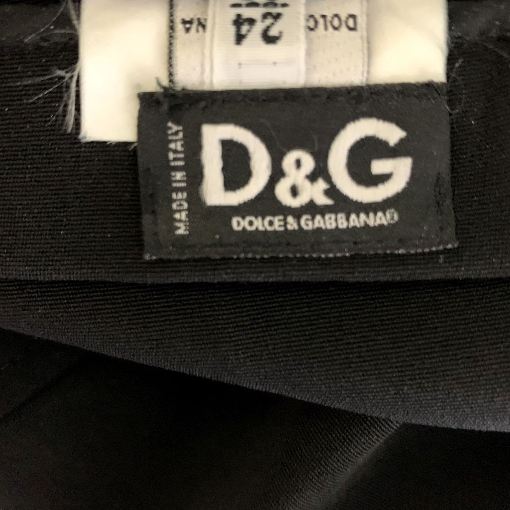 Dolce & Gabbana DOLCE & GABBANA Black Acetate Polyamide Skirt Size 0 Knee-Length Women Size 25" / US 0 / IT 36 - 3 Thumbnail