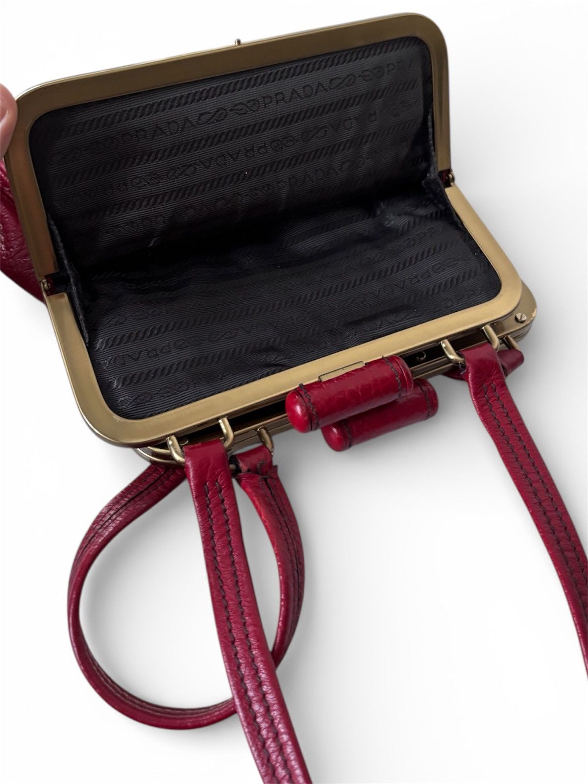 Prada Prada Cerniera Frame leather bag Size ONE SIZE - 6 Thumbnail