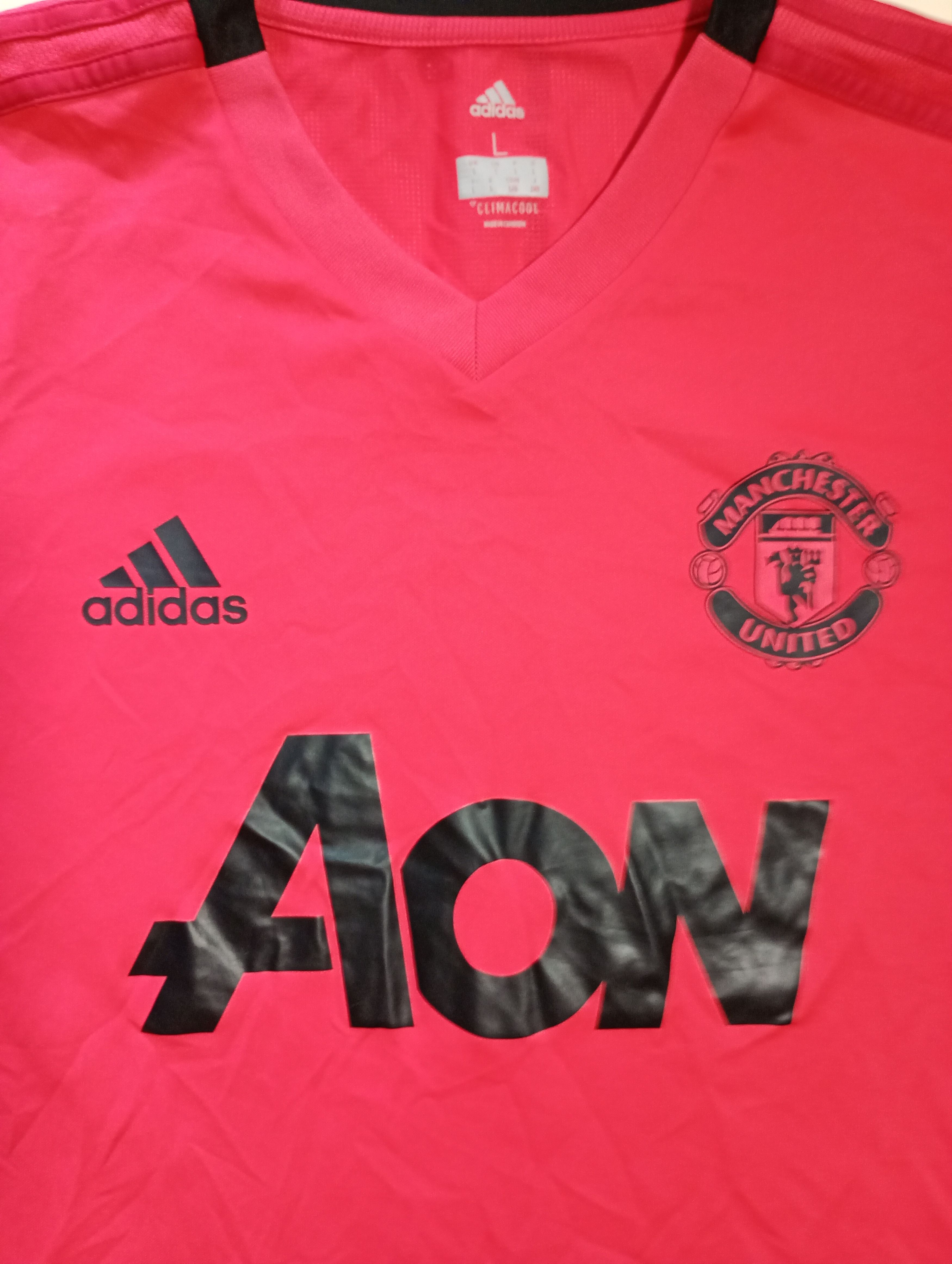 Adidas Adidas Manchester United Training Jersey 2018-2019 Size US L / EU 52-54 / 3 - 6 Thumbnail