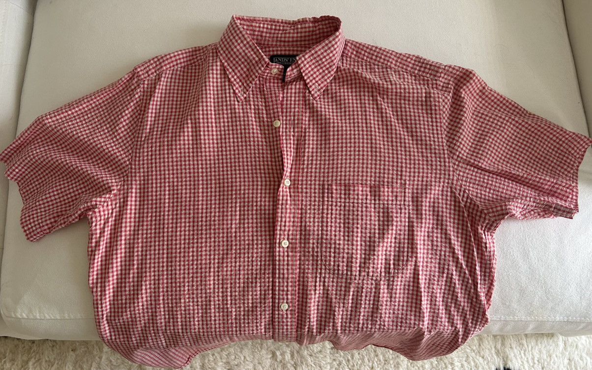 Lands' End Vintage lands end seersucker short sleeve button down Size US M / EU 48-50 / 2 - 3 Thumbnail