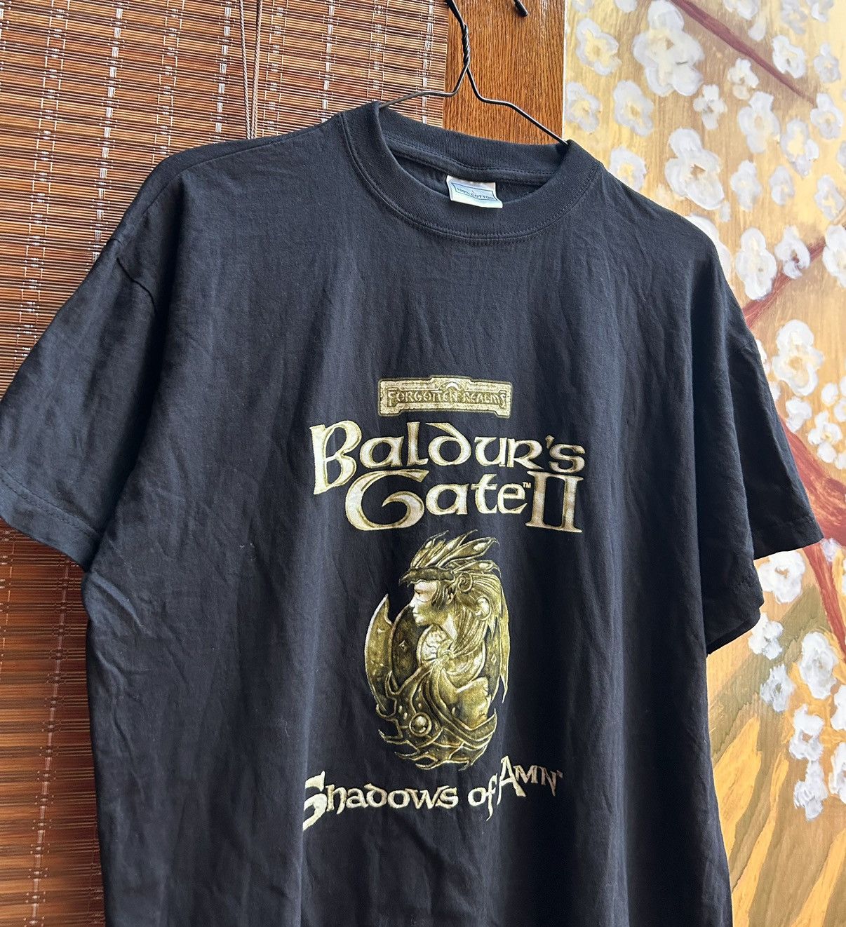 Vintage Vintage 2000’s Baldurs Gate II Shadows Of Amn Promo T-shirt Size US L / EU 52-54 / 3 - 3 Thumbnail