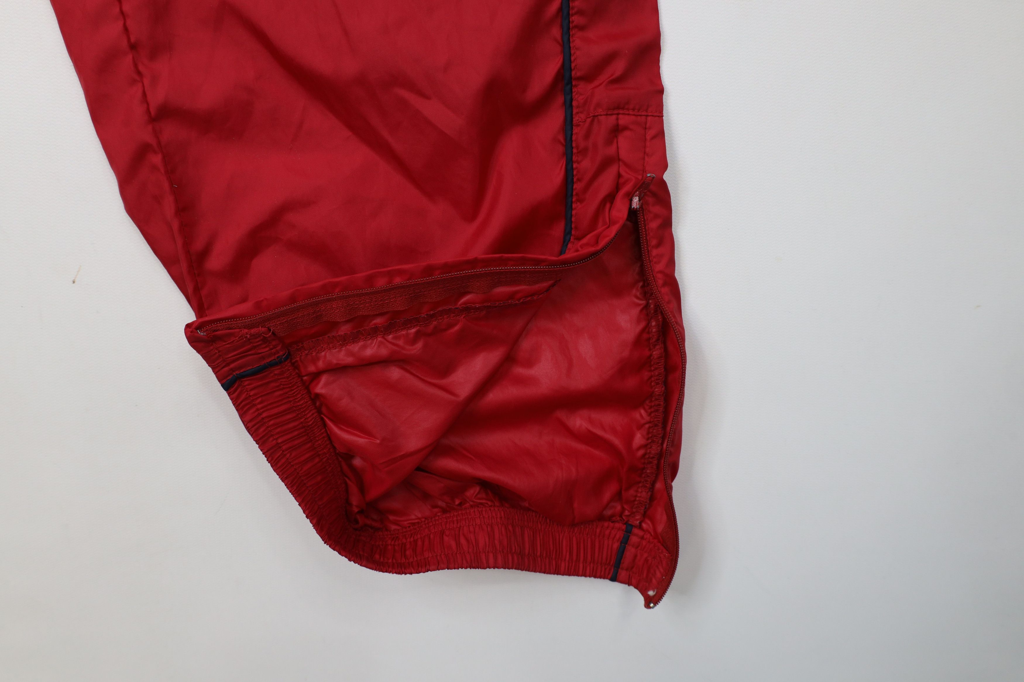Ralph Lauren × Vintage Vintage 90s Ralph Lauren Box Logo Cuffed Joggers Pants Red Size 26" / US 2 / IT 38 - 7 Thumbnail