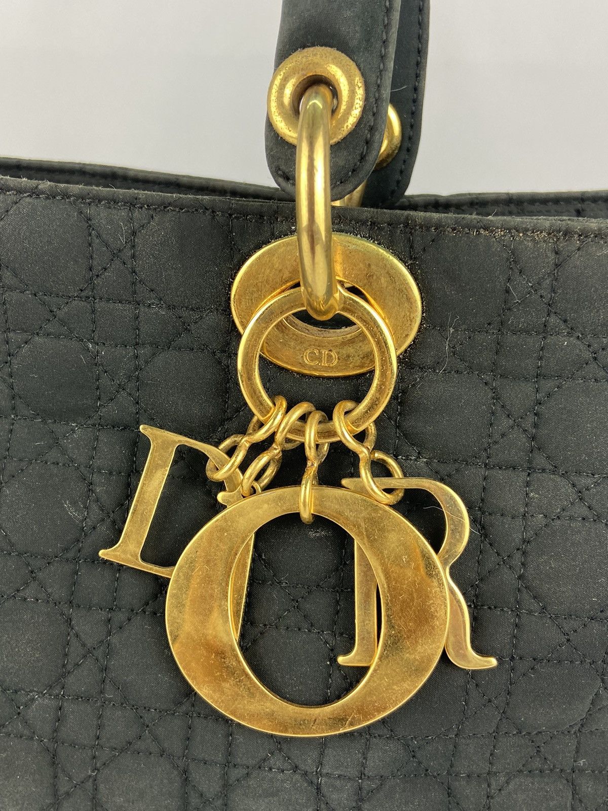 Dior Authentic Vintage Chrostian Lady Dior cannage Nylon Size ONE SIZE - 3 Thumbnail