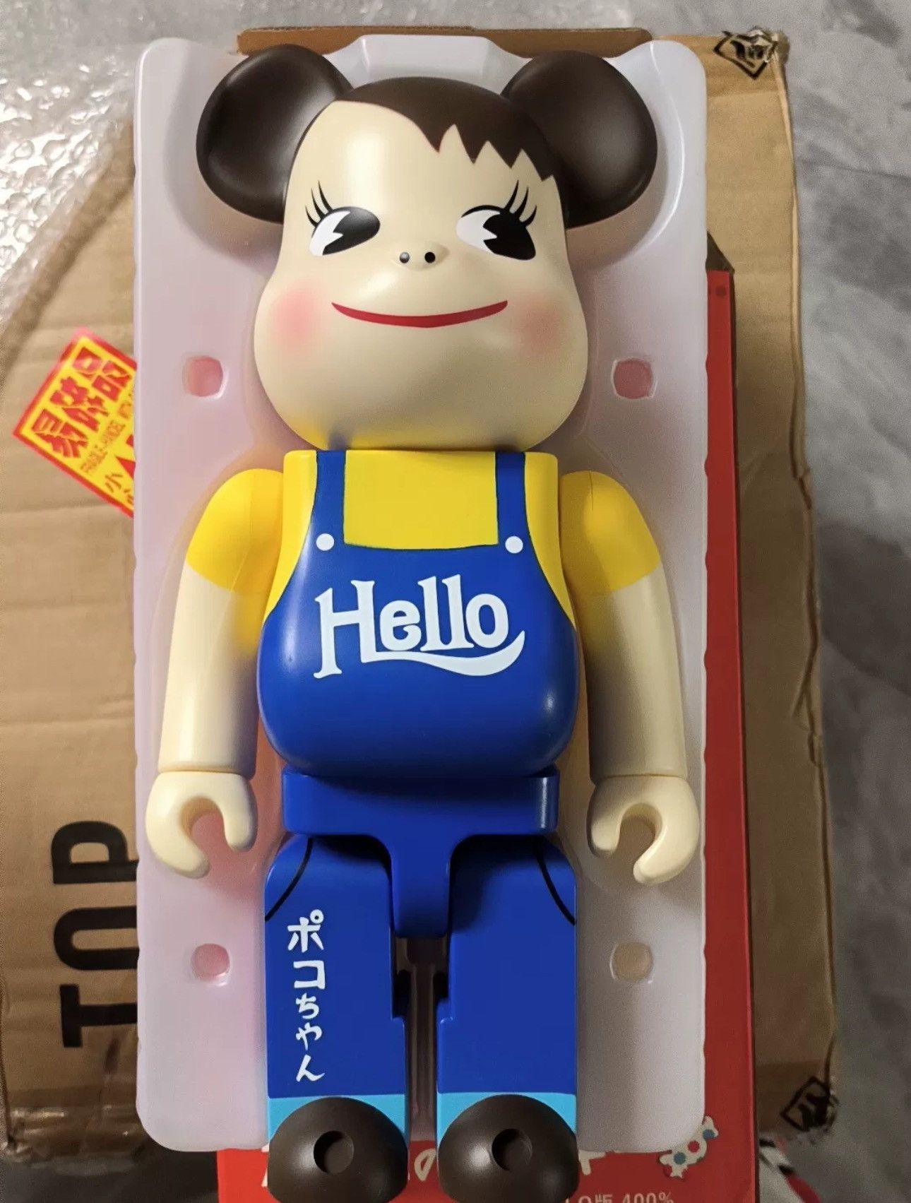 Japanese Brand × Medicom Toy Bearbrick Poco-Chan Vintage Hello 400% Size ONE SIZE - 2 Thumbnail