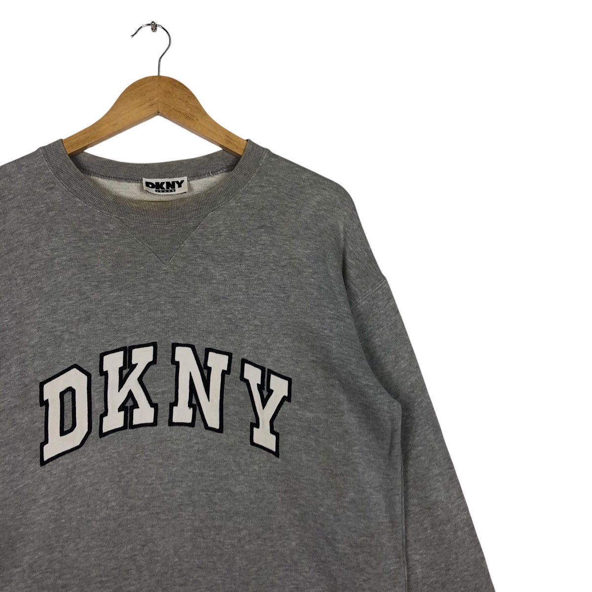 Vintage DKNY Sweatshirt Spell Out Medium Streetwear