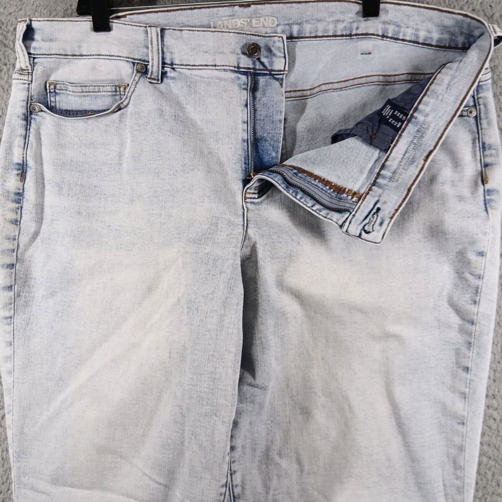Lands' End VINTAGE? Lands' End High Rise Slim Ankle Jeans Light Wash Stretch Plus Size 20W Women Denim 5-Pocket 26in Inseam Size 42" / US 20 - 7 Thumbnail