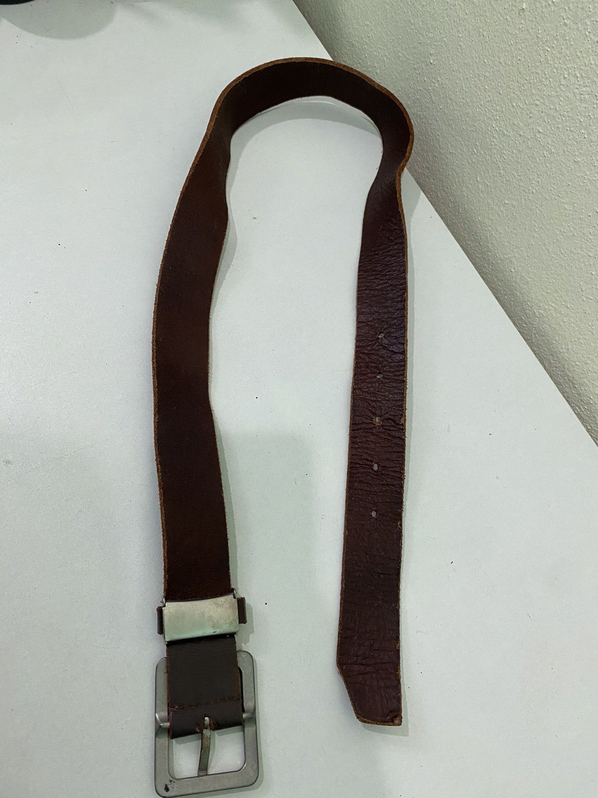 Japanese Brand Japanese Brand Leather Buckle Belt Size ONE SIZE - 7 Thumbnail