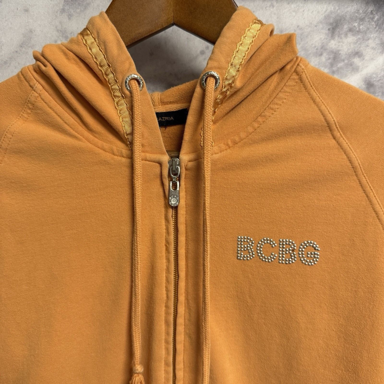Bcbgmaxazria Vintage Y2K BCBG Hoodie Sweatshirt Womens Juniors Large 17x2 Size L / US 10 / IT 46 - 3 Thumbnail