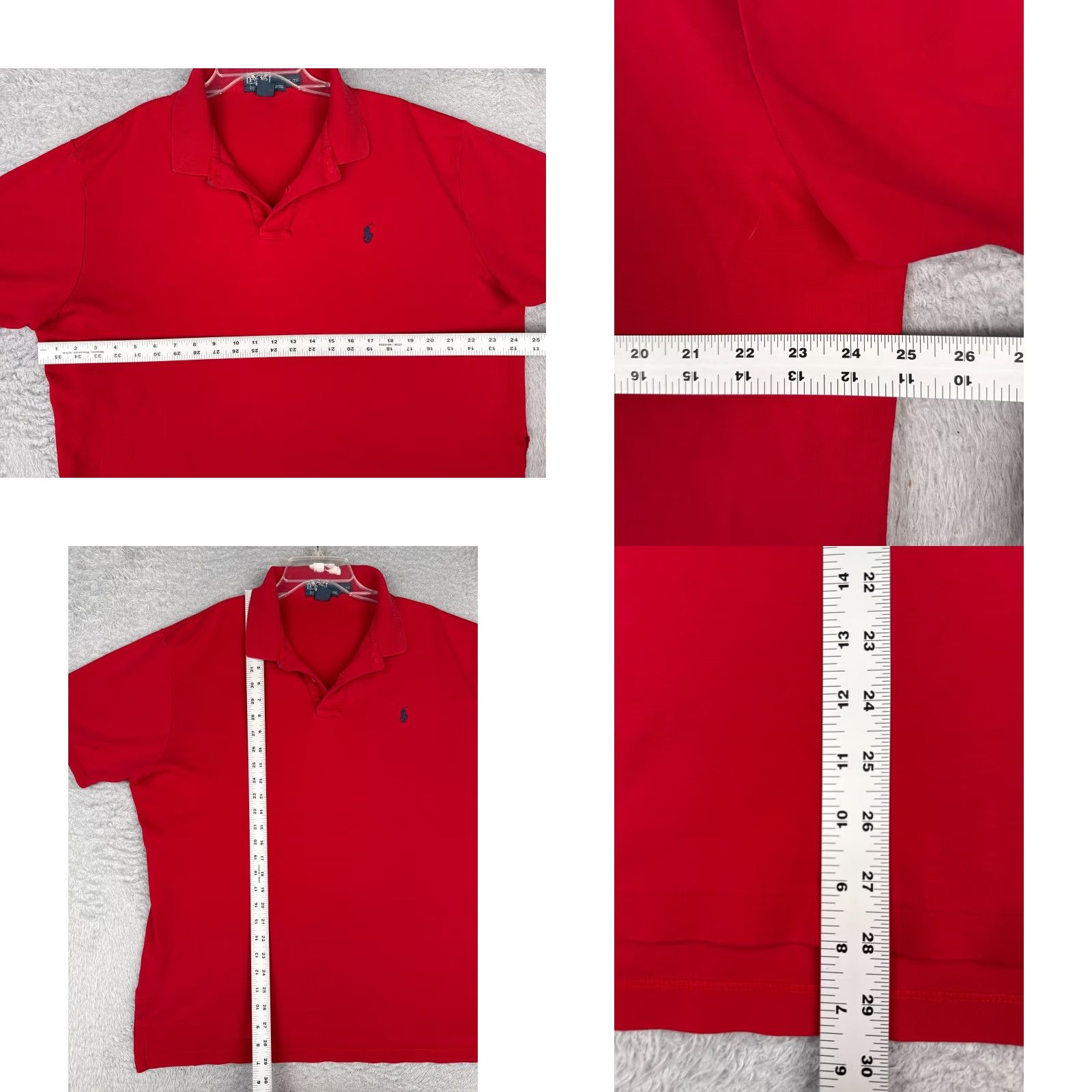 Ralph Lauren VINTAGE Ralph Lauren Polo Shirt Adult XL Red Short Sleeve 100% Cotton Slim logo Embroidered Men’s Polo Size US XL / EU 56 / 4 - 8 Thumbnail