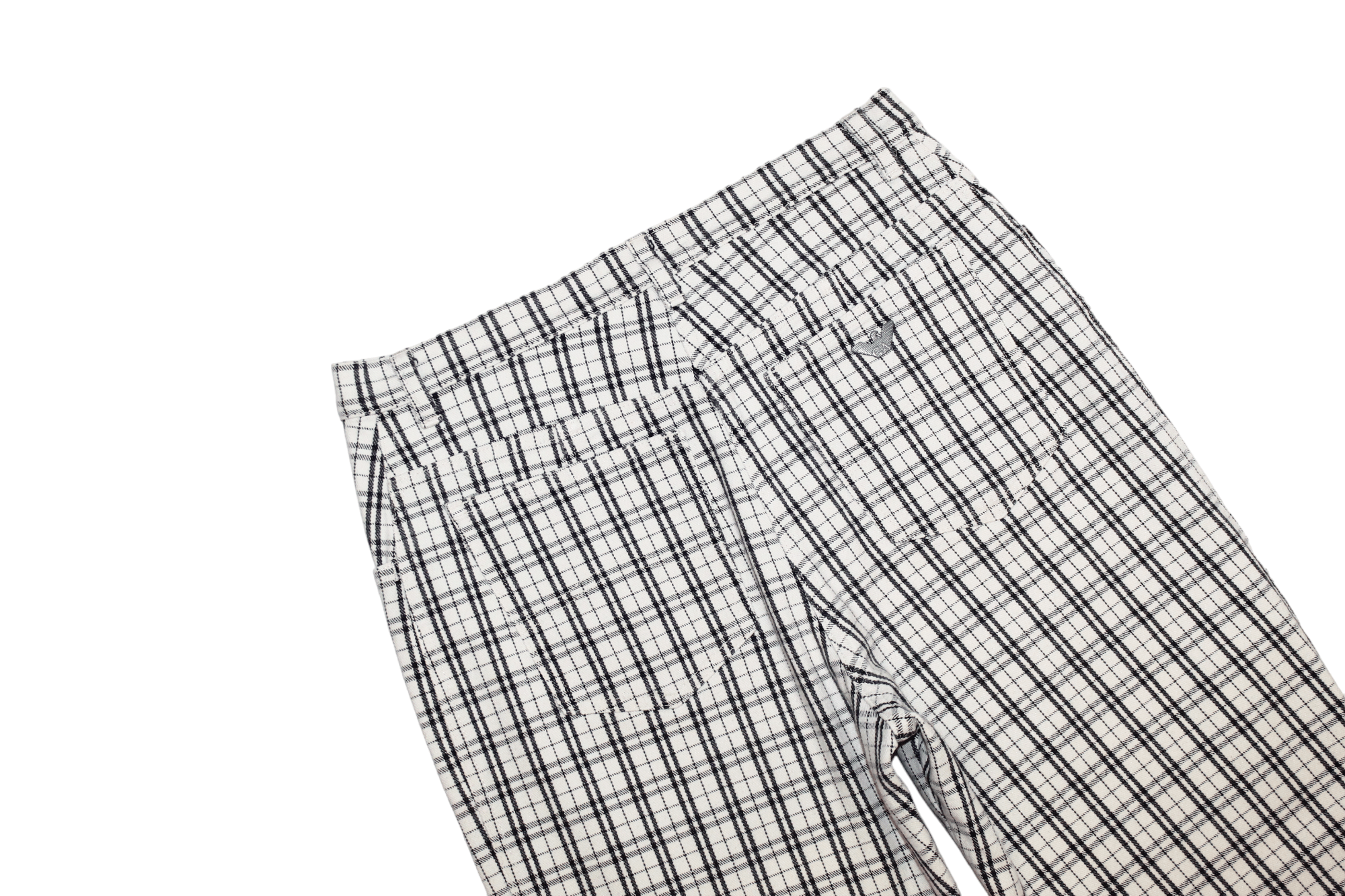 Giorgio Armani Giorgio Armani Jeans Nova Check Straight Leg Denim Pants Size US 31 - 5 Thumbnail