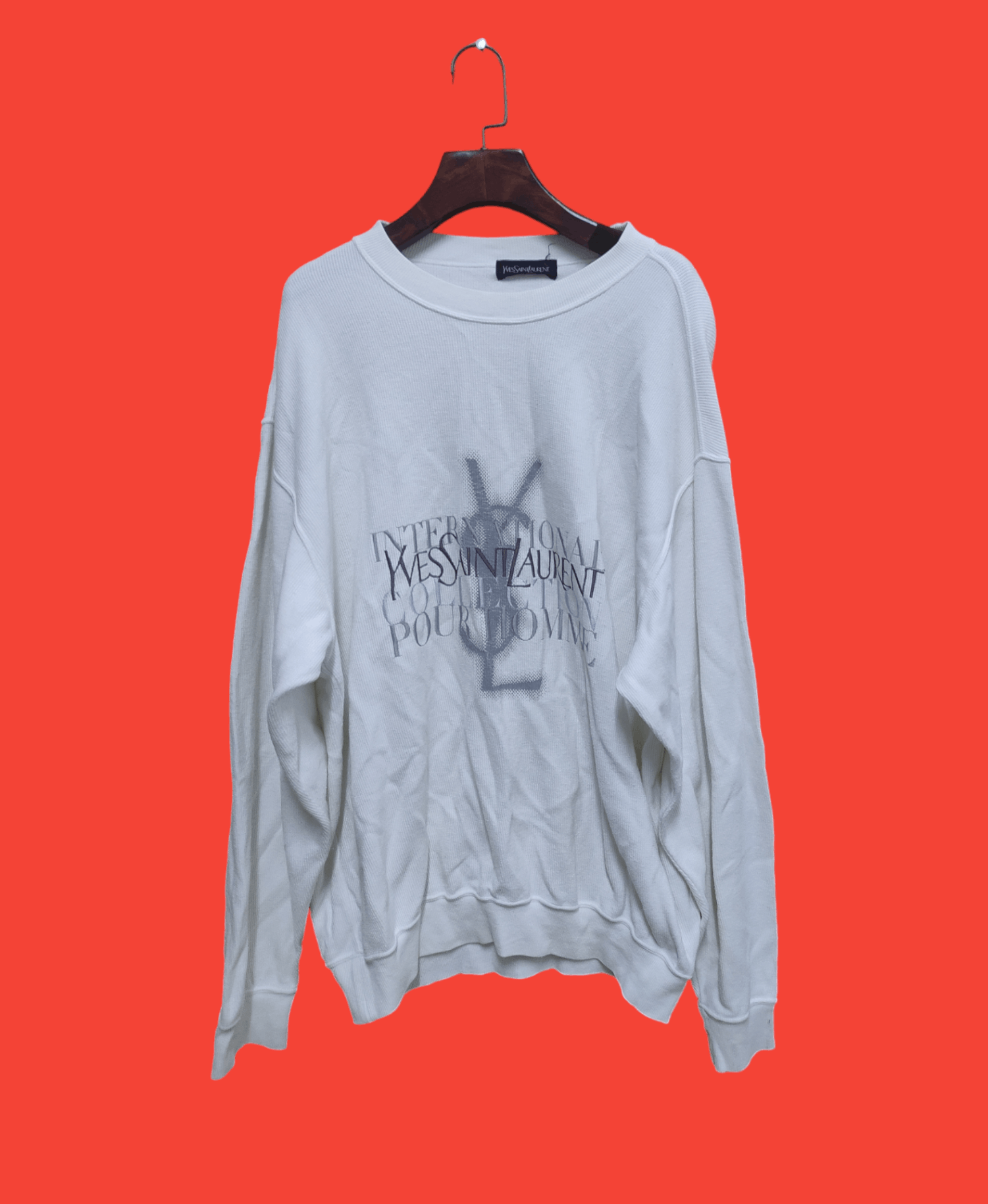 image of International Collection Vintage Crewneck in White, Men's (Size XL)
