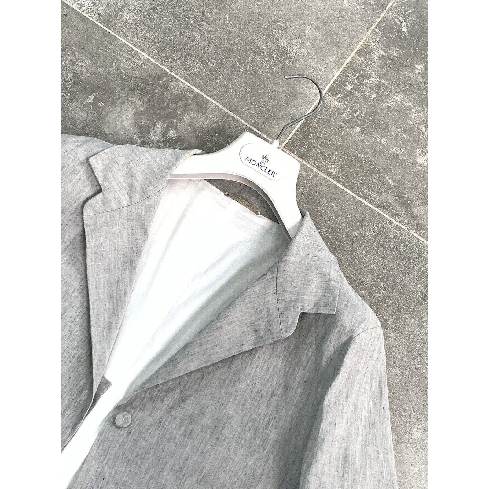 Annette Gortz × Designer Women ANNETTE GORTZ LINEN Blazer LONG Jacket EU 38 UK 10 S-M Size M / US 6-8 / IT 42-44 - 12 Thumbnail