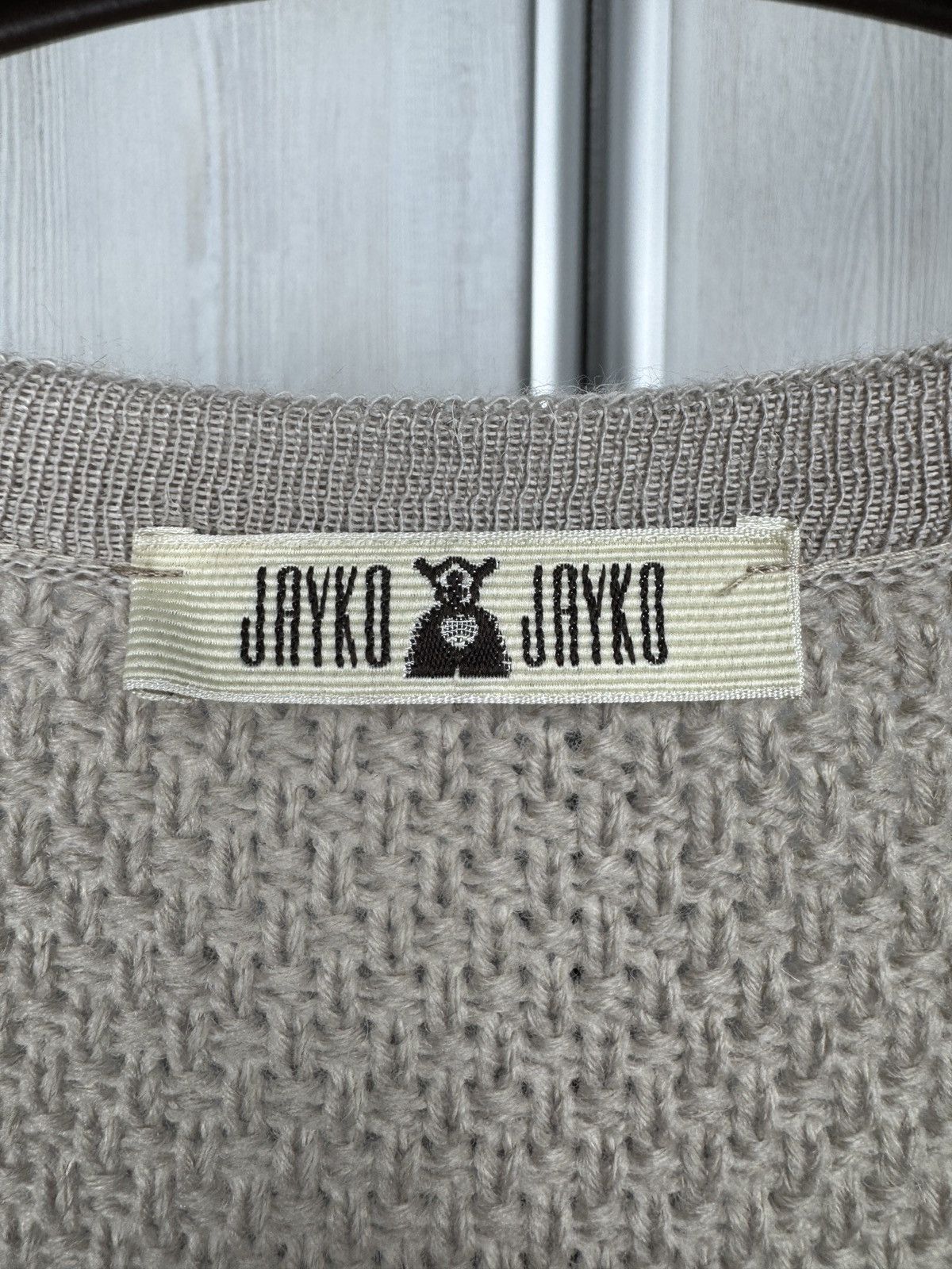 Other Jayko Jayko beige v neck flared knitted cardigan made France Size L / US 10 / IT 46 - 9 Thumbnail