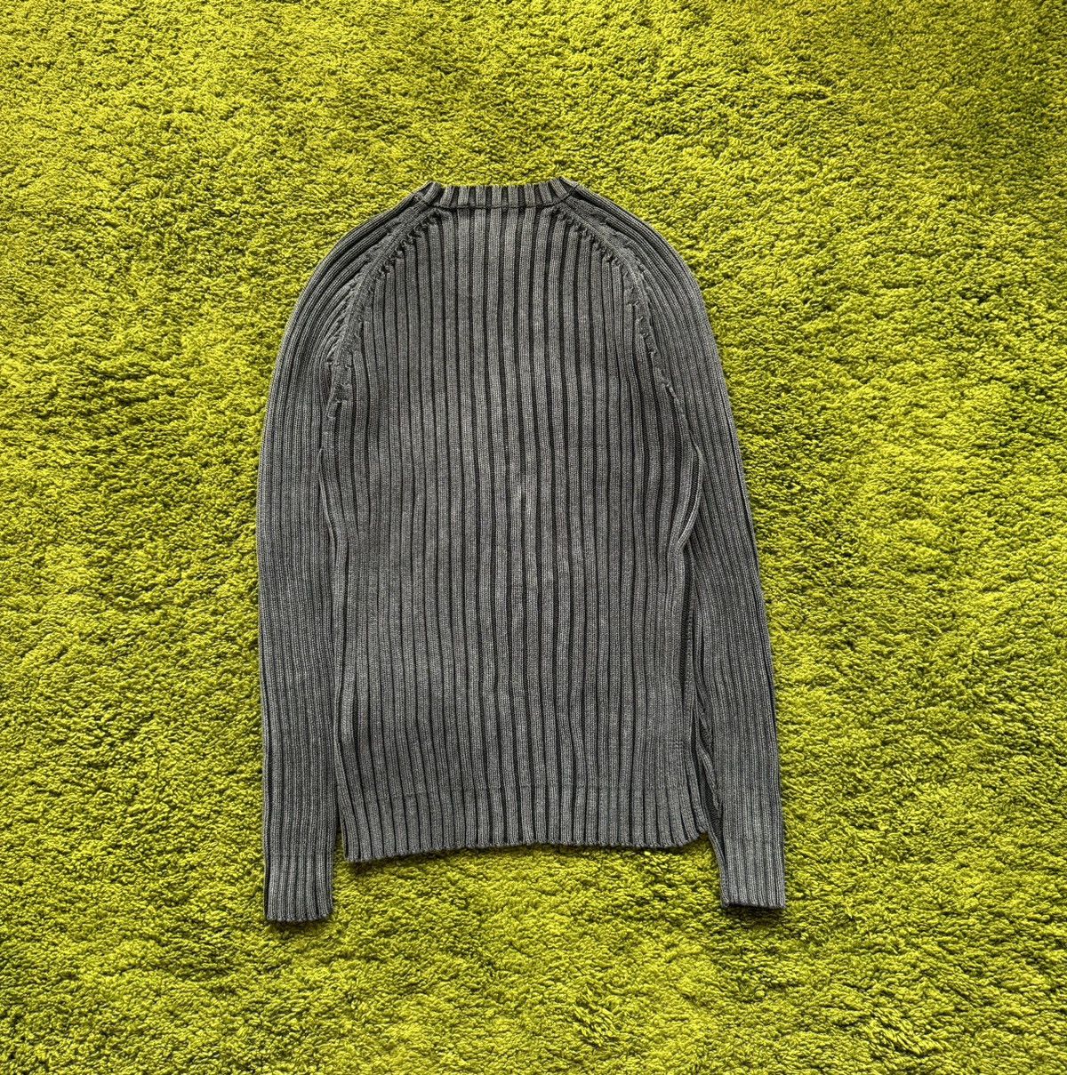 Vintage Y2K Japanese style ribbed avant garde opium washed sweater Size US L / EU 52-54 / 3 - 2 Thumbnail