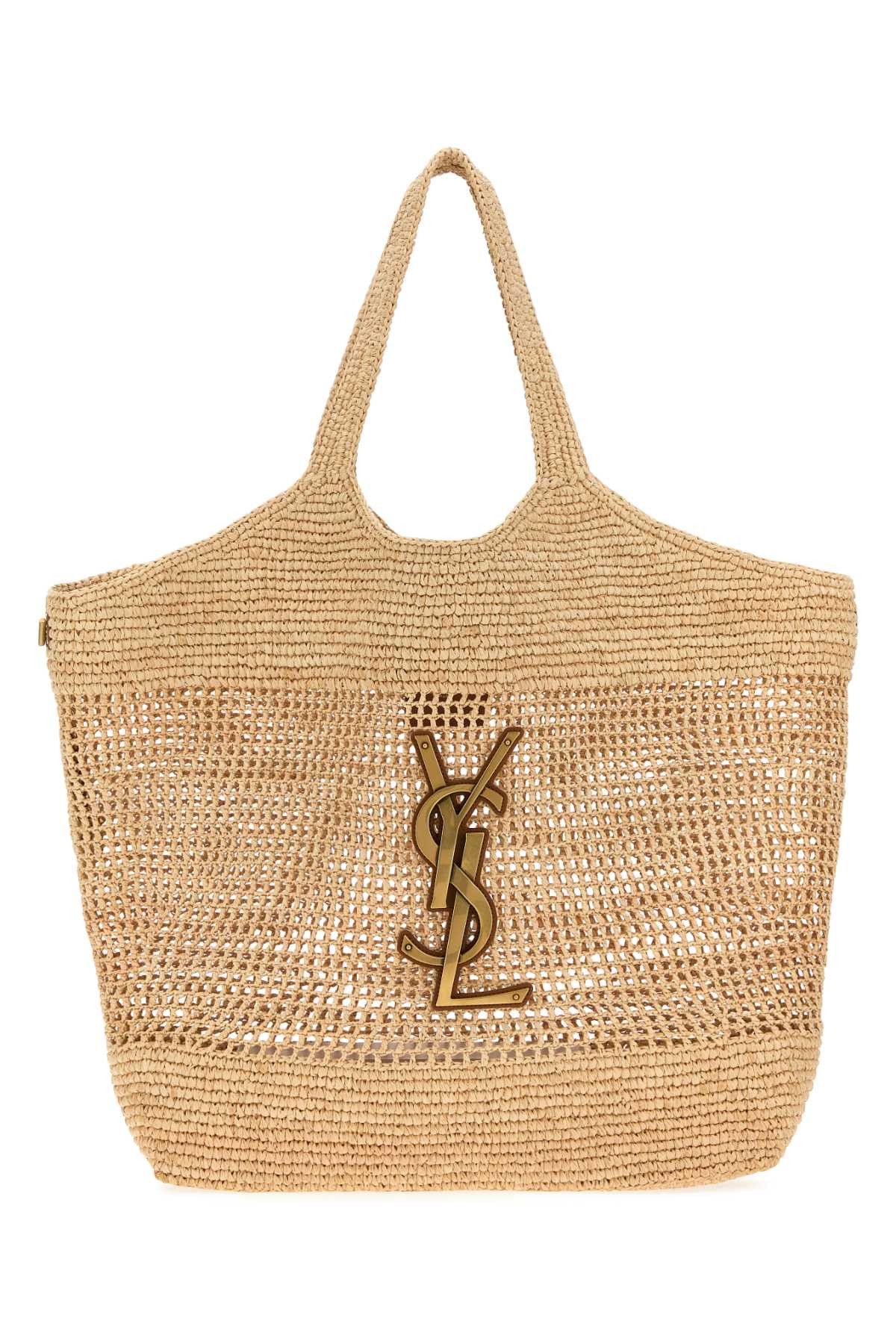 Raffia Maxi Icare Shopping Bag, Women's