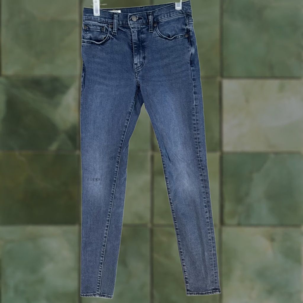 Levi's Levi's 502 Jeans Men 29x32 Blue Slim Tapered Denim Stretch 5-Pocket Button Zip Regular Waist 29 Size US 29 - 1 Thumbnail