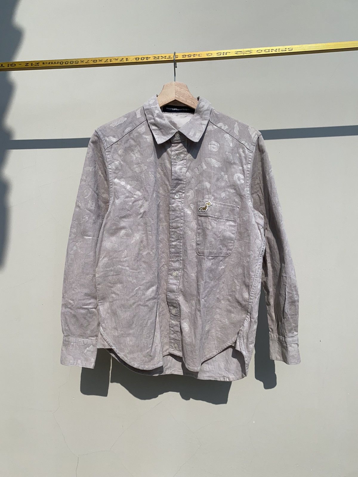 Issey Miyake 2000s Mercibeaucoup - Corduroy Embossed Shirt Size US S / EU 44-46 / 1 - 1 Thumbnail