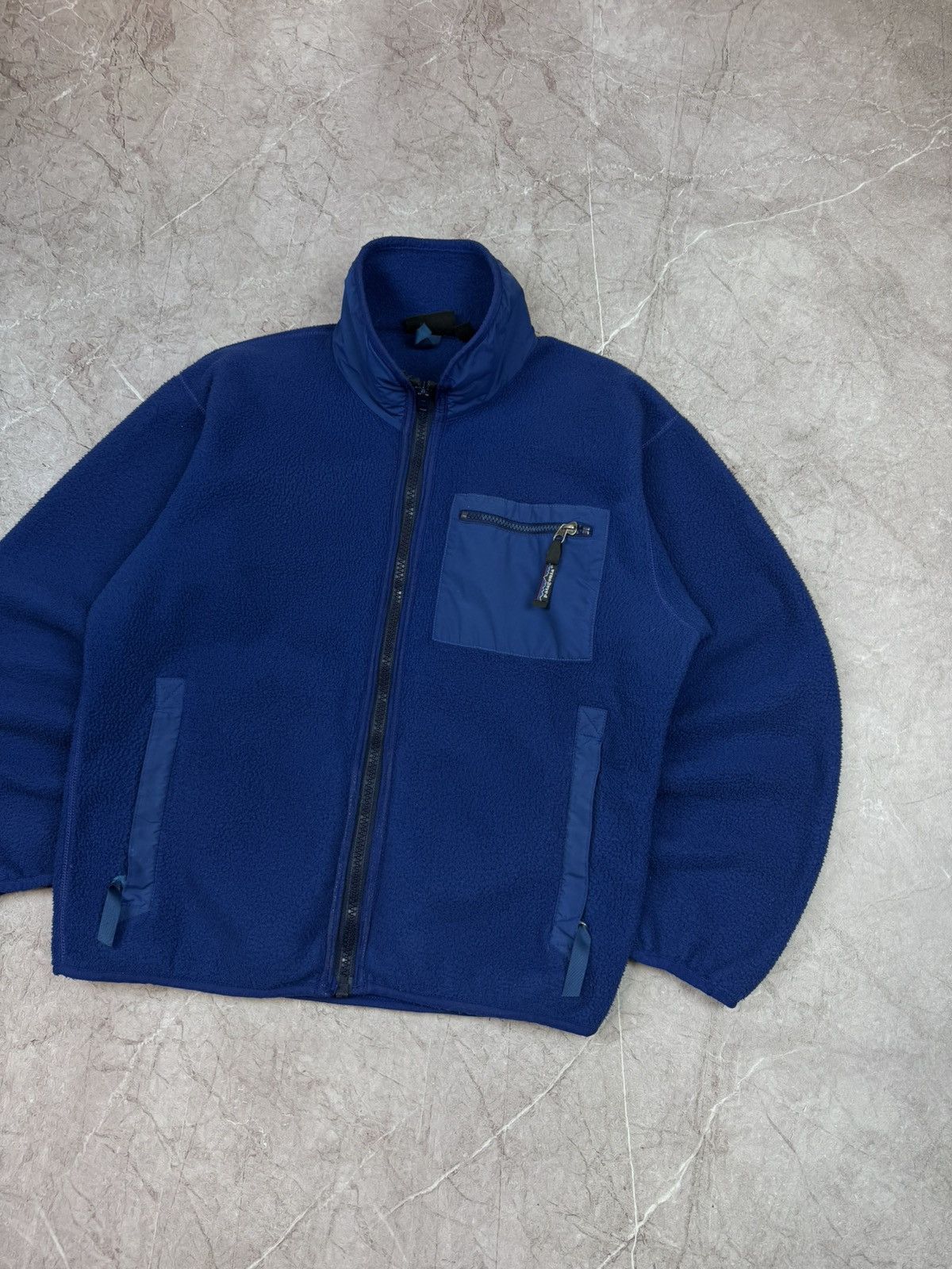 Patagonia Vintage 90s Patagonia Fleece Blue Made in USA Small Size US S / EU 44-46 / 1 - 4 Thumbnail