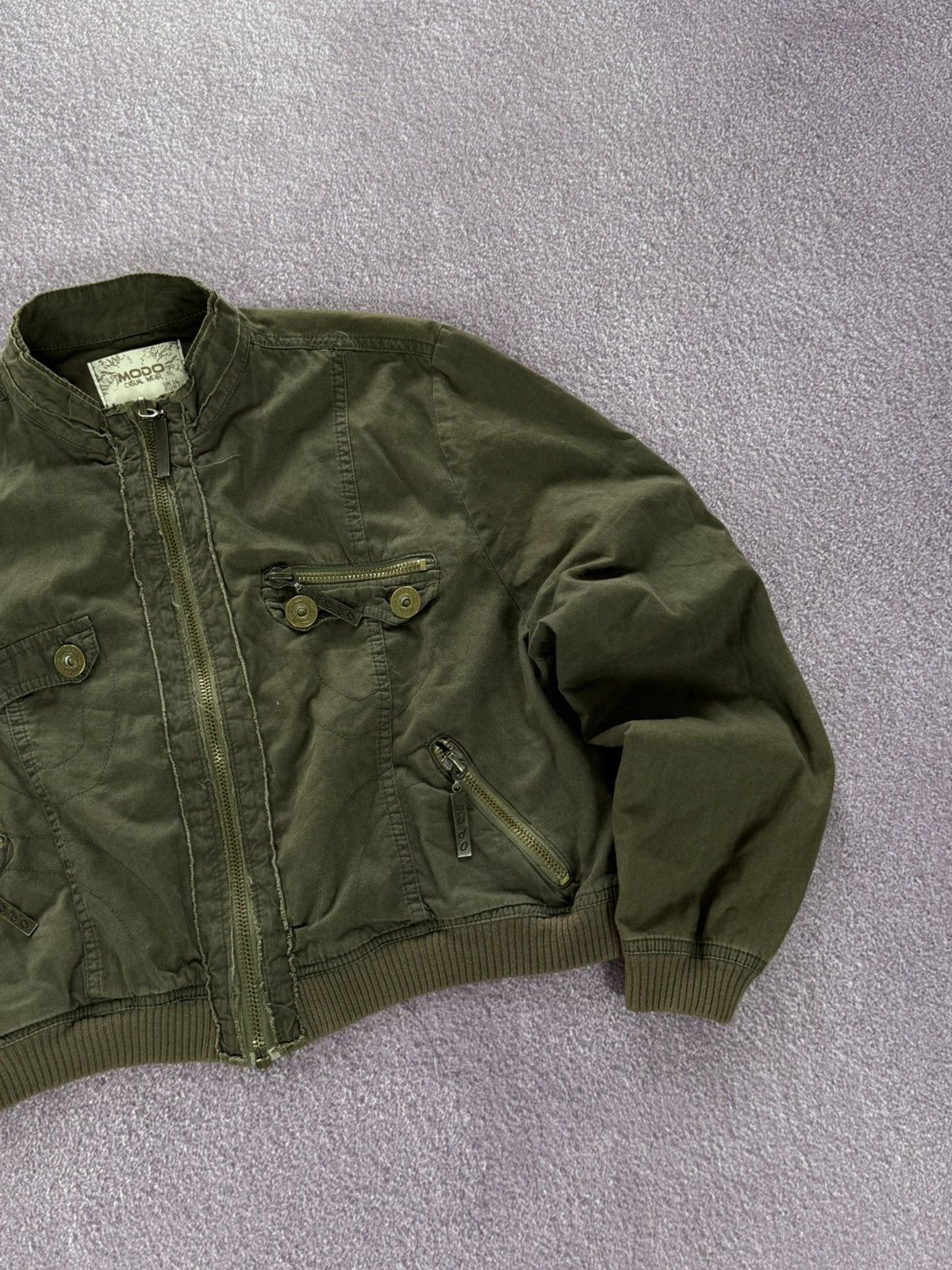If Six Was Nine Japanese Vibe Vintage 00s Military Cropped Jacket Size M / US 6-8 / IT 42-44 - 5 Thumbnail