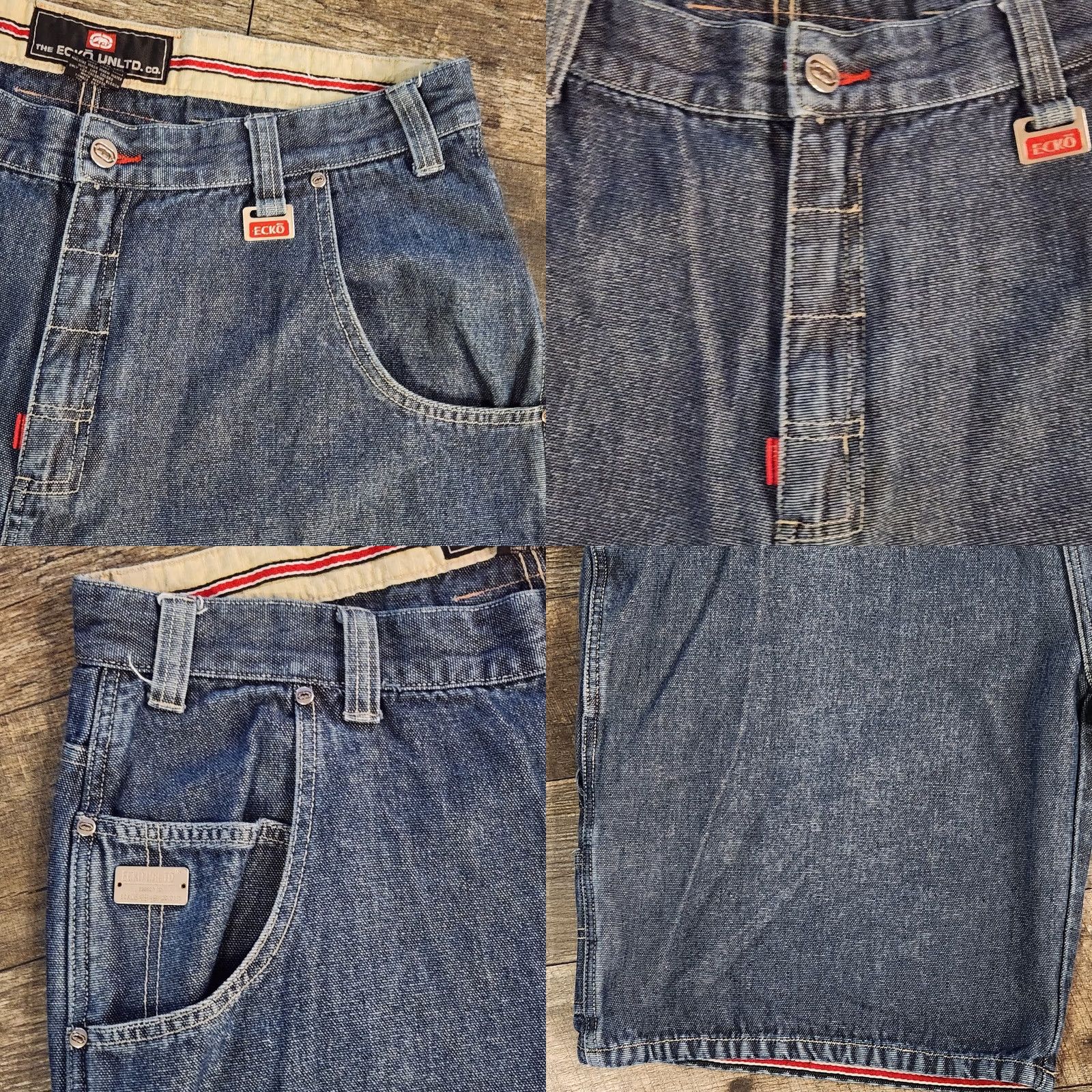 Ecko Unltd. Vintage Ecko Unltd Shorts Mens 38 Denim Baggy Carpenter Hip Hop Skater 90s - Pre-Owned Size US 38 / EU 54 - 9 Thumbnail