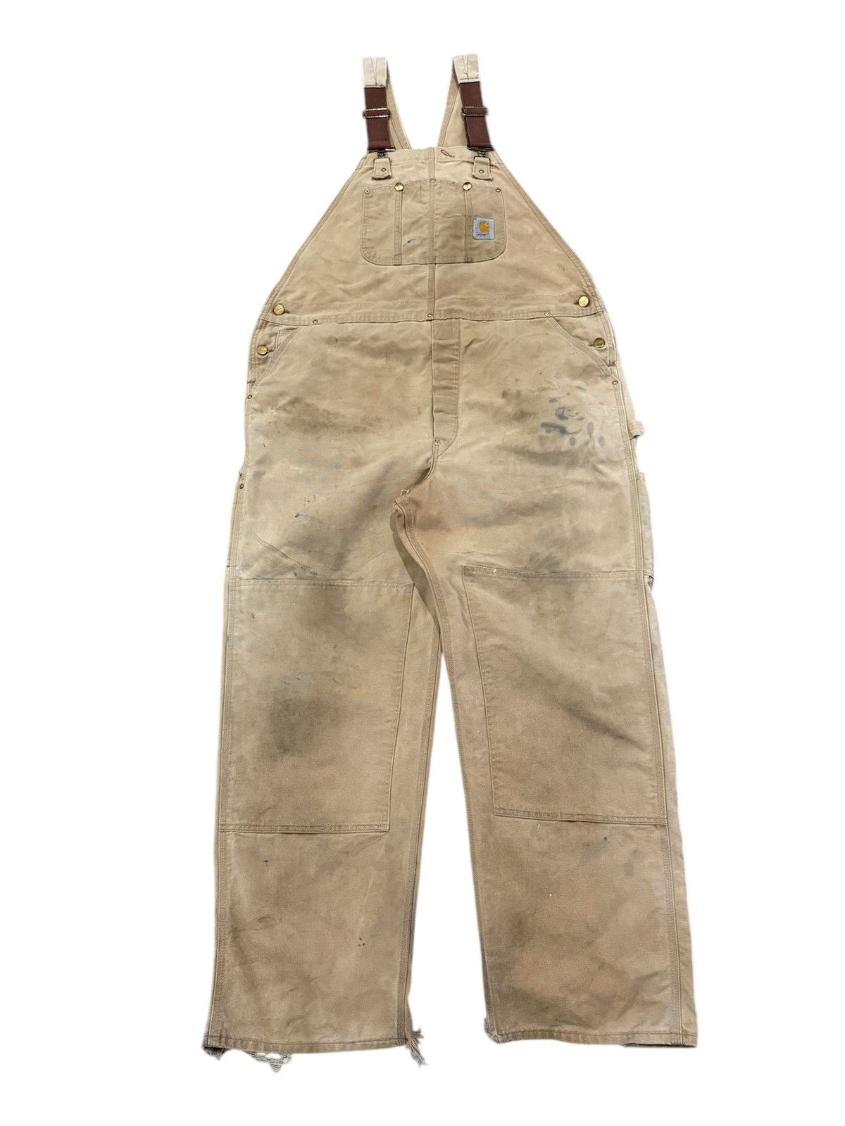 Carhartt × Vintage VINTAGE CARHATT DOUBLE KNEES DISTRESSED OVERALL Size US 43 - 1 Thumbnail