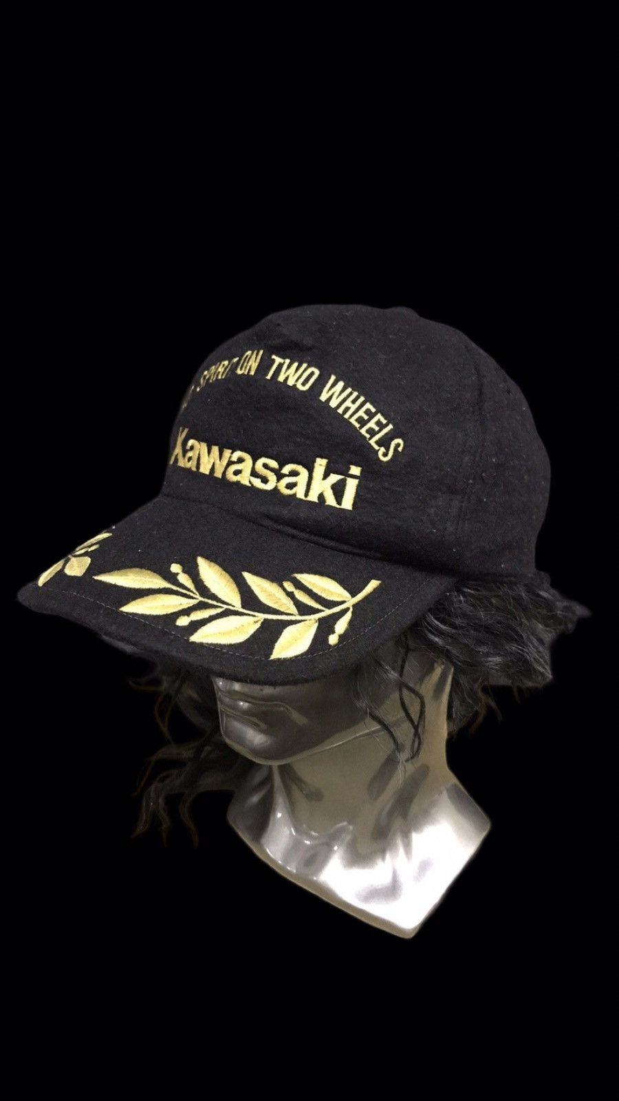 Japanese Brand Vintage Kawasaki Two WheelS Racing Cap Size ONE SIZE - 1 Thumbnail
