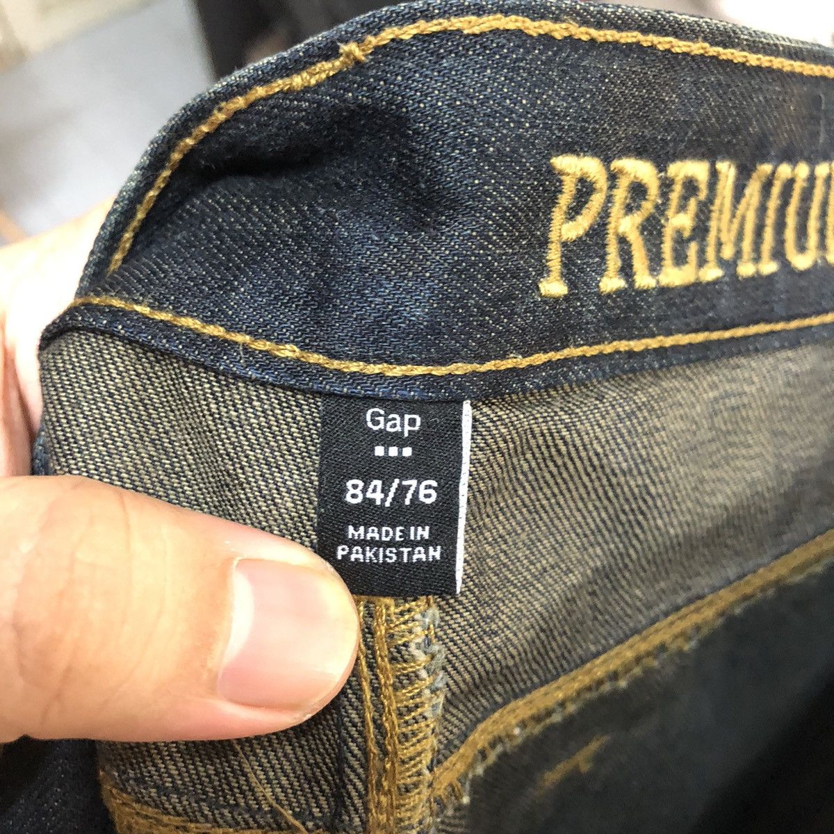 Gap DL Gap Black Denim Jeans Pants #C148 Size US 33 - 17 Thumbnail
