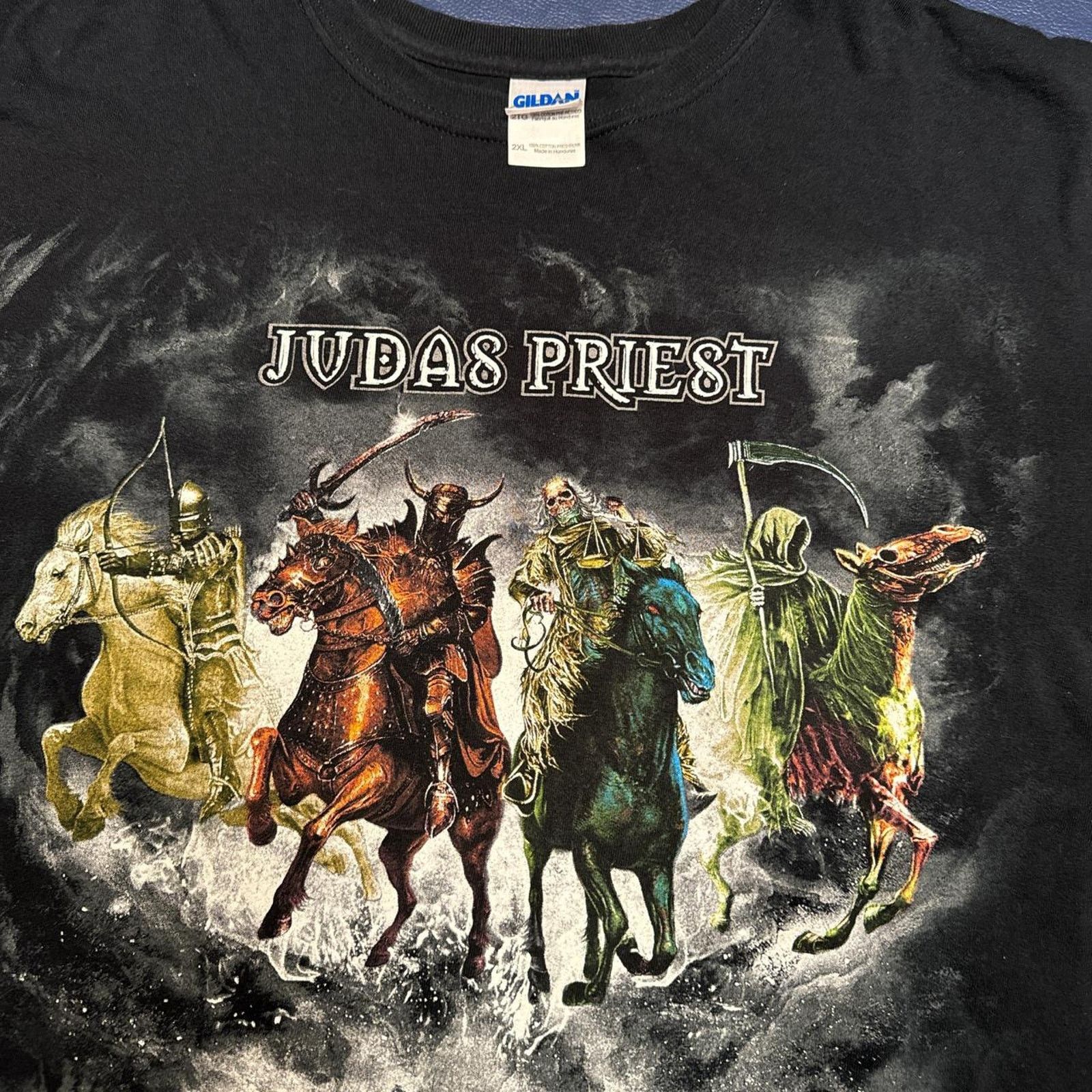 Gildan Judas Priest Concert tee Nostradamus 2008 Tour shirt 2XL Size US XXL / EU 58 / 5 - 2 Thumbnail