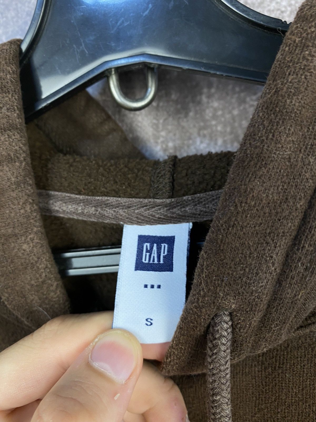 Gap Vintage Gap Brown Hoodie Hype Y2K Size US S / EU 44-46 / 1 - 4 Thumbnail