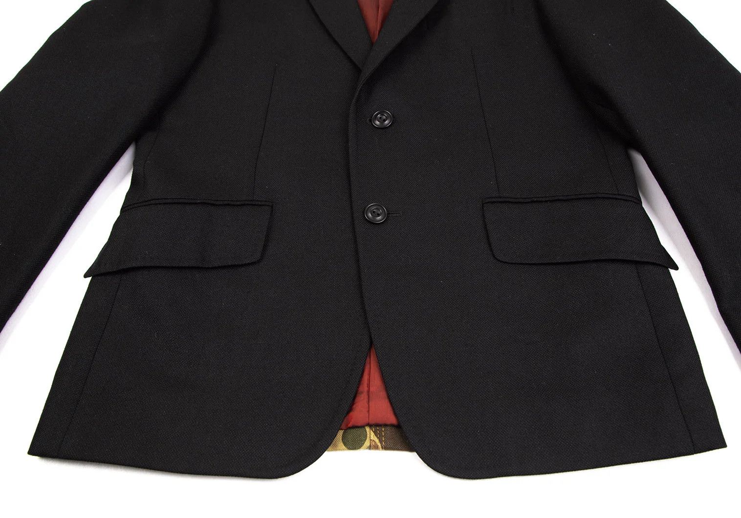 Junya Watanabe Black Mixed Material Switch Jacket, Size S Size US S / EU 44-46 / 1 - 12 Thumbnail