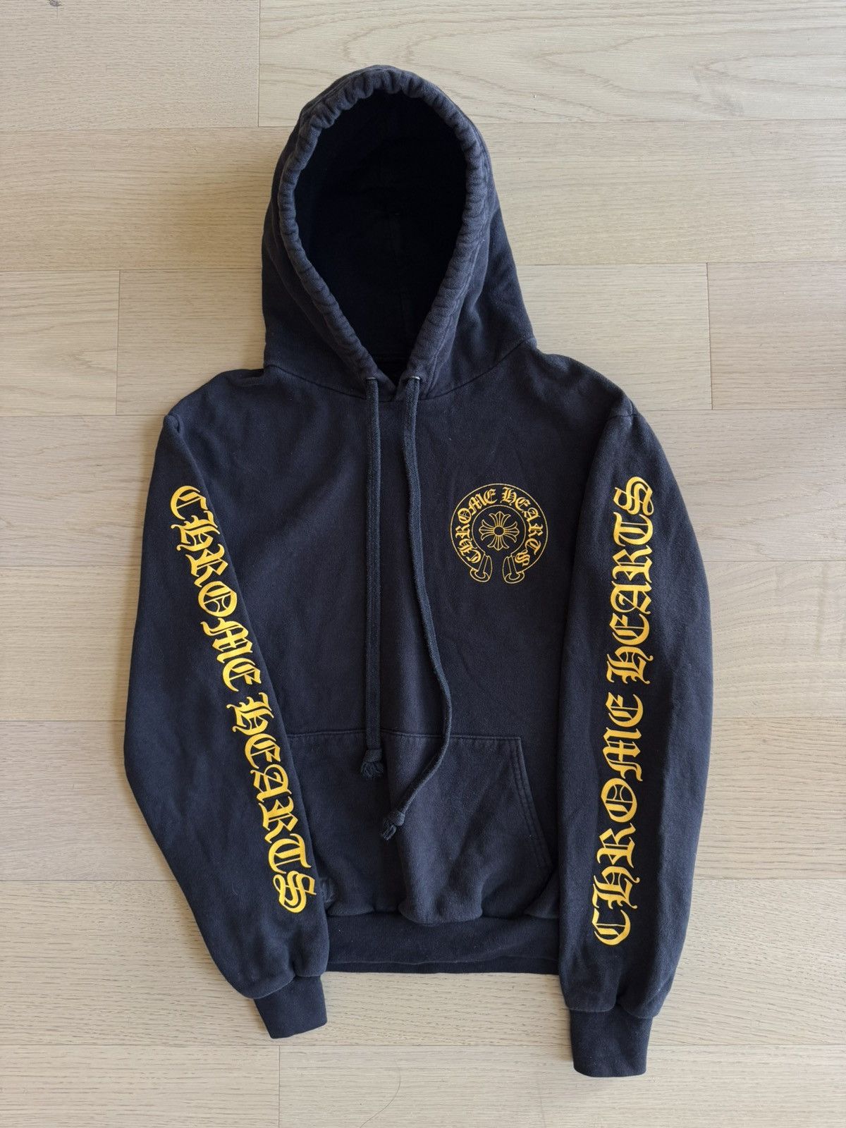 Chrome Hearts Hoodie Black Yellow | Grailed