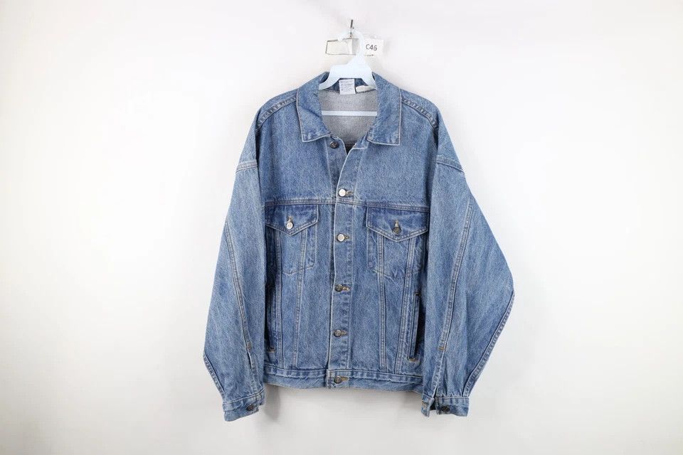 Vintage Vintage 90s Streetwear Crane Denim Trucker Jacket USA Size US M / EU 48-50 / 2 - 2 Thumbnail