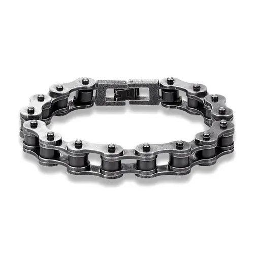 VIBE Vintage Bicycle Chain Wide Bracelet Punk Gothic Rock Size ONE SIZE - 2 Thumbnail