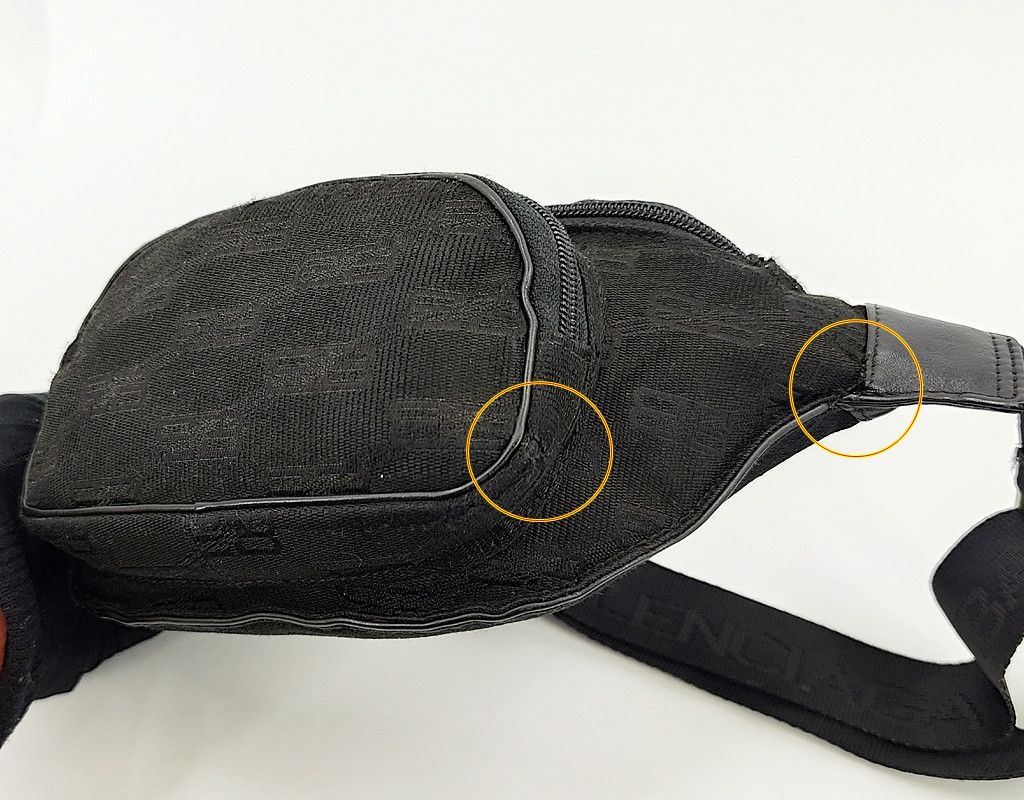 Balenciaga distressed BALENCIAGA waist chest bag monogram logo vintage Size ONE SIZE - 12 Thumbnail