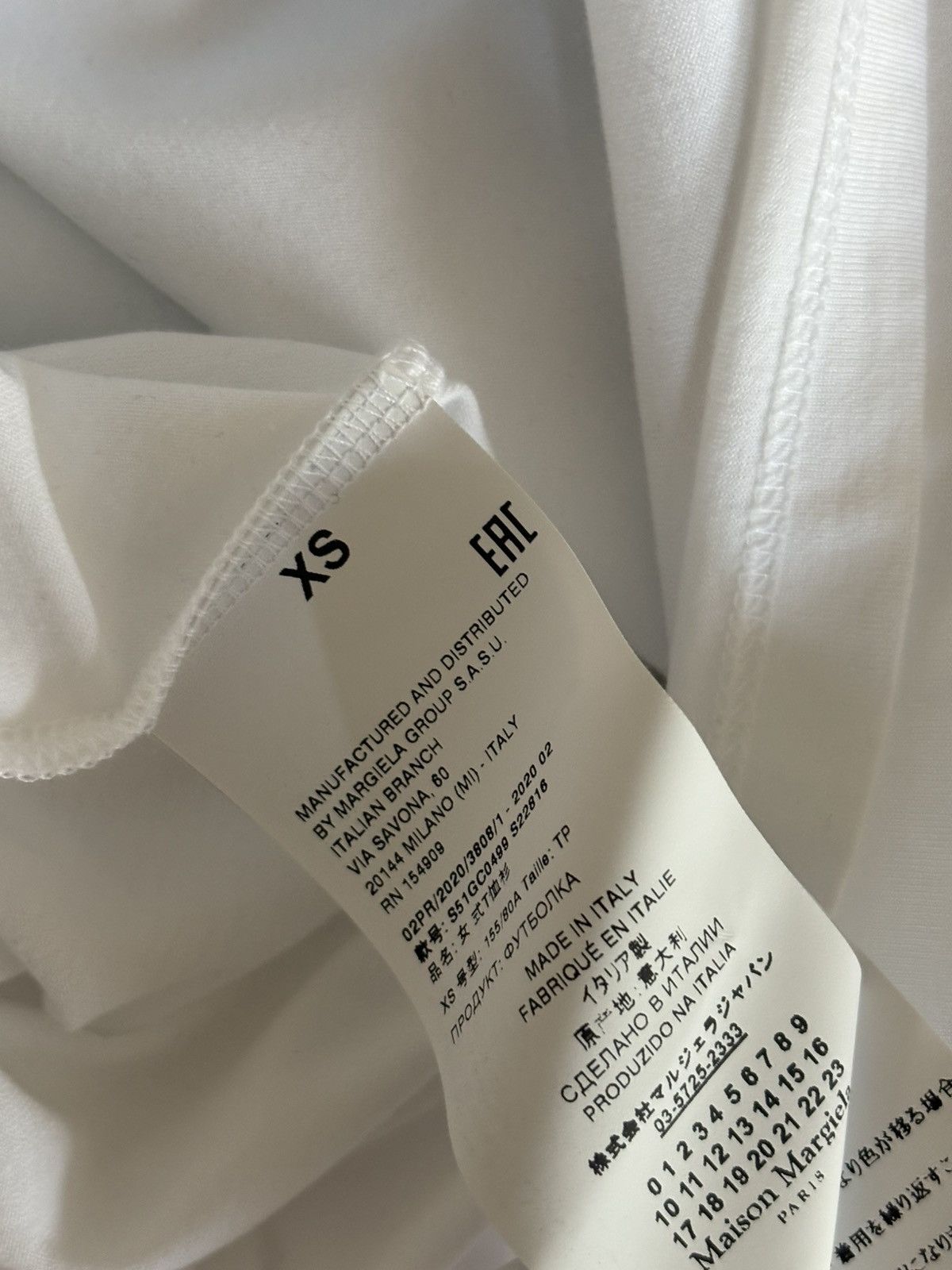 Maison Margiela Crushed Paper Print T-Shirt Size XS / US 0-2 / IT 36-38 - 5 Thumbnail