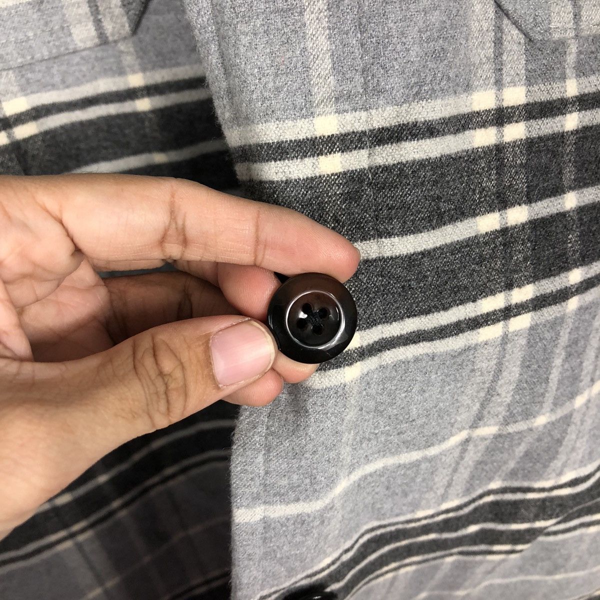 Japanese Brand 📌Vintage Button Jacket Tartan Design GU Japan Issey Miyake Size US XL / EU 56 / 4 - 17 Thumbnail
