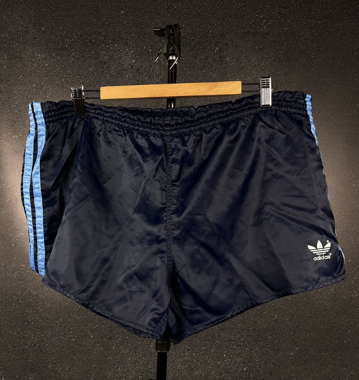Adidas vintage shorts nylon hotsell