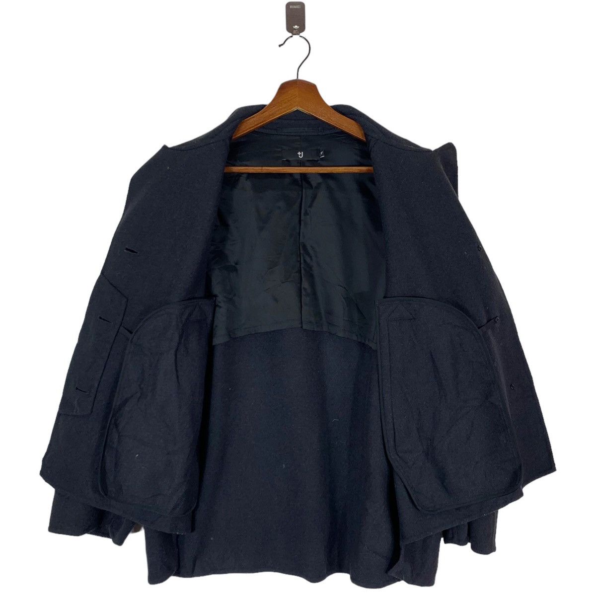 Jil Sander × Uniqlo Vintage Jill Sander Luxury Brand Wool Coat Jacket Size US L / EU 52-54 / 3 - 7 Thumbnail