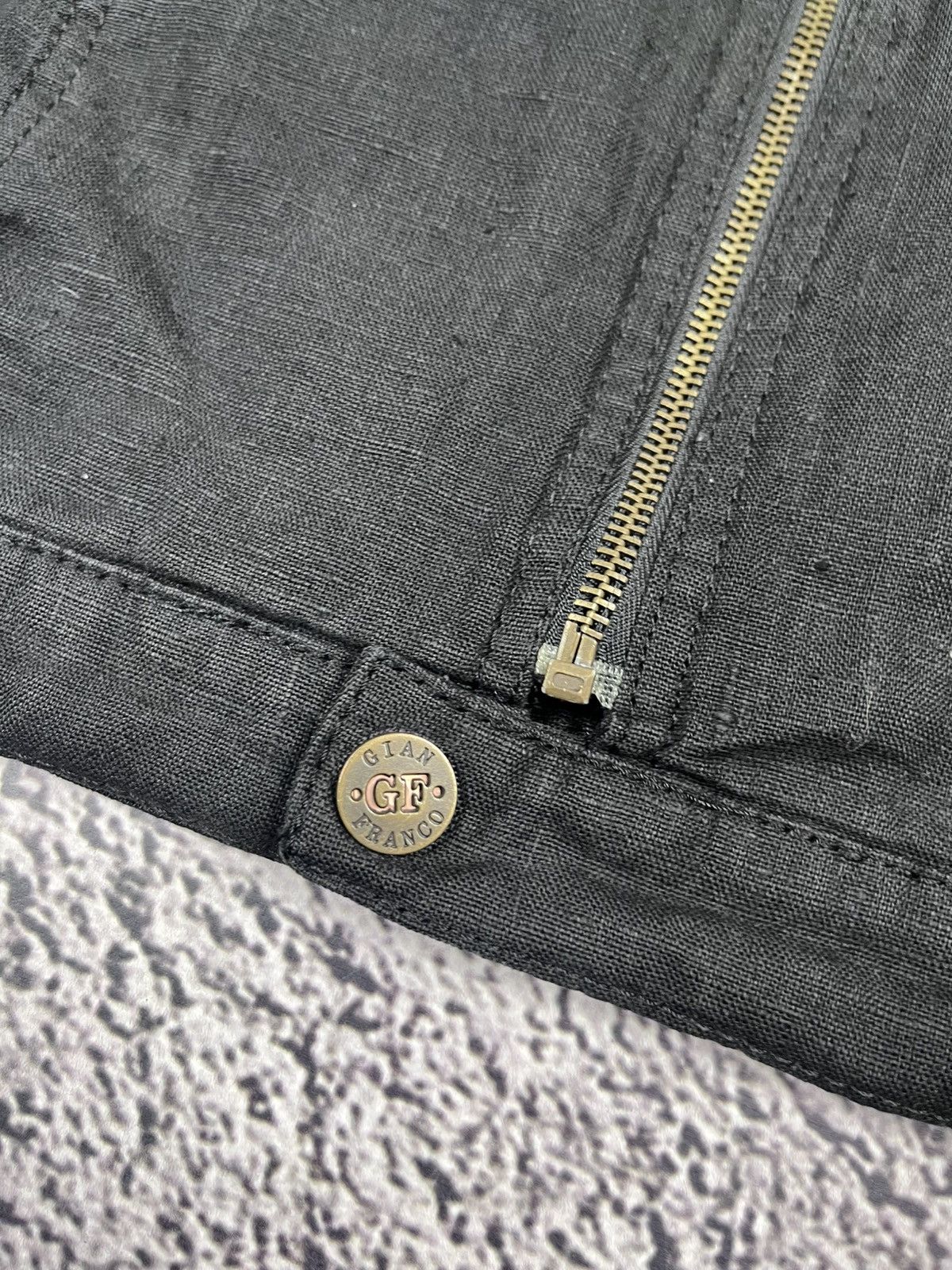 Ferre Vintage GF Ferre Linen Jacket Union Jack Punk Y2K Italy S Size US S / EU 44-46 / 1 - 9 Thumbnail